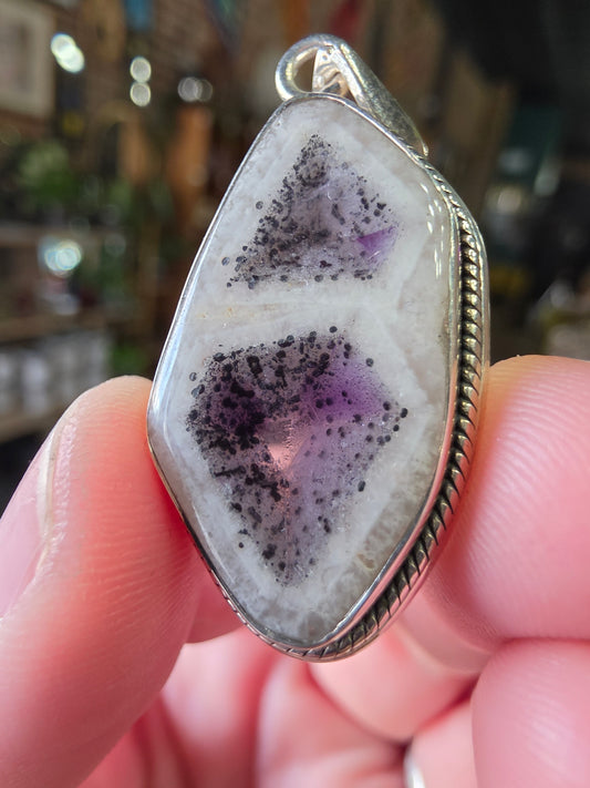 Amethyst Trapiche Pendant