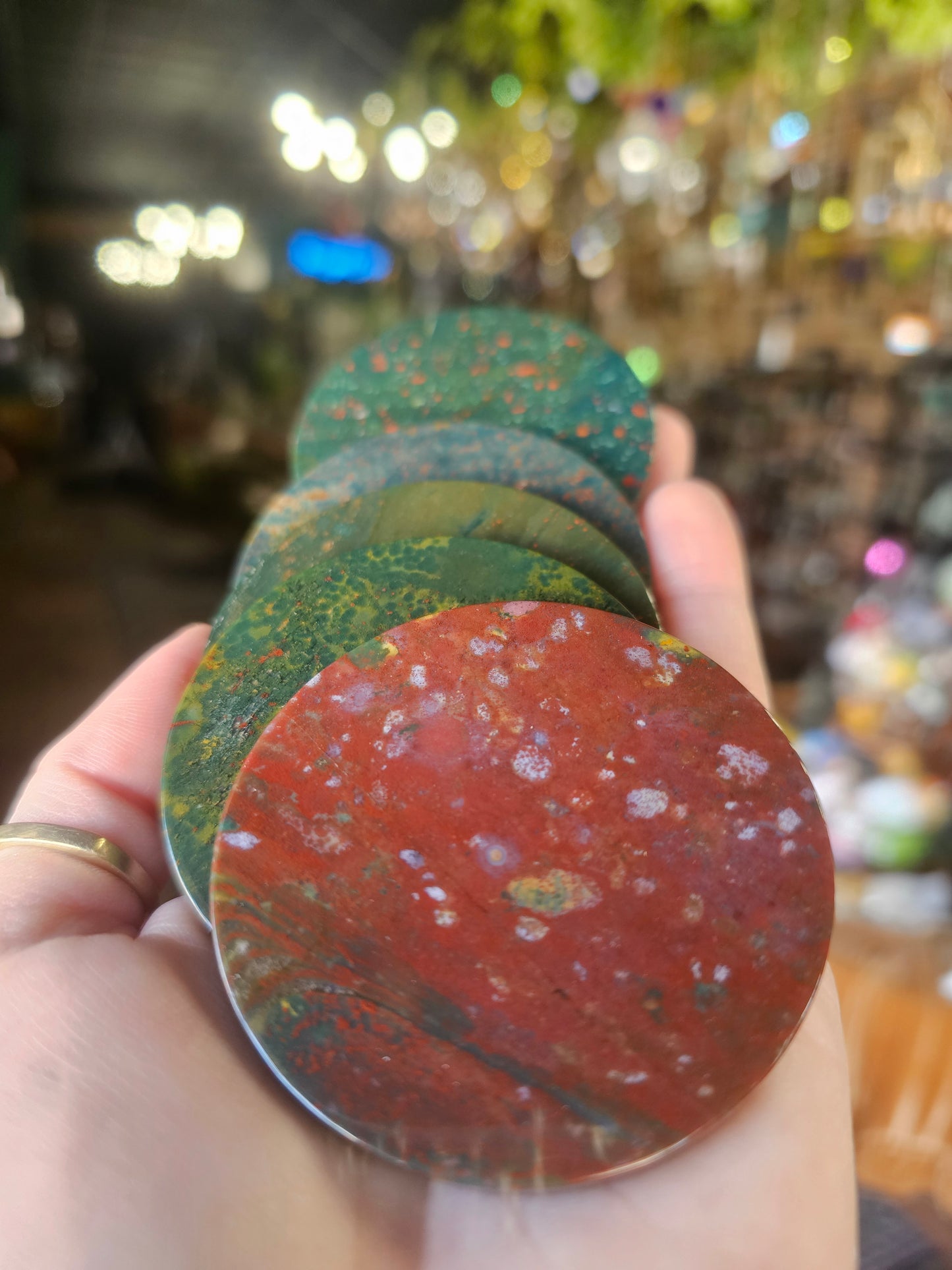Bloodstone Fancy Jasper Disc