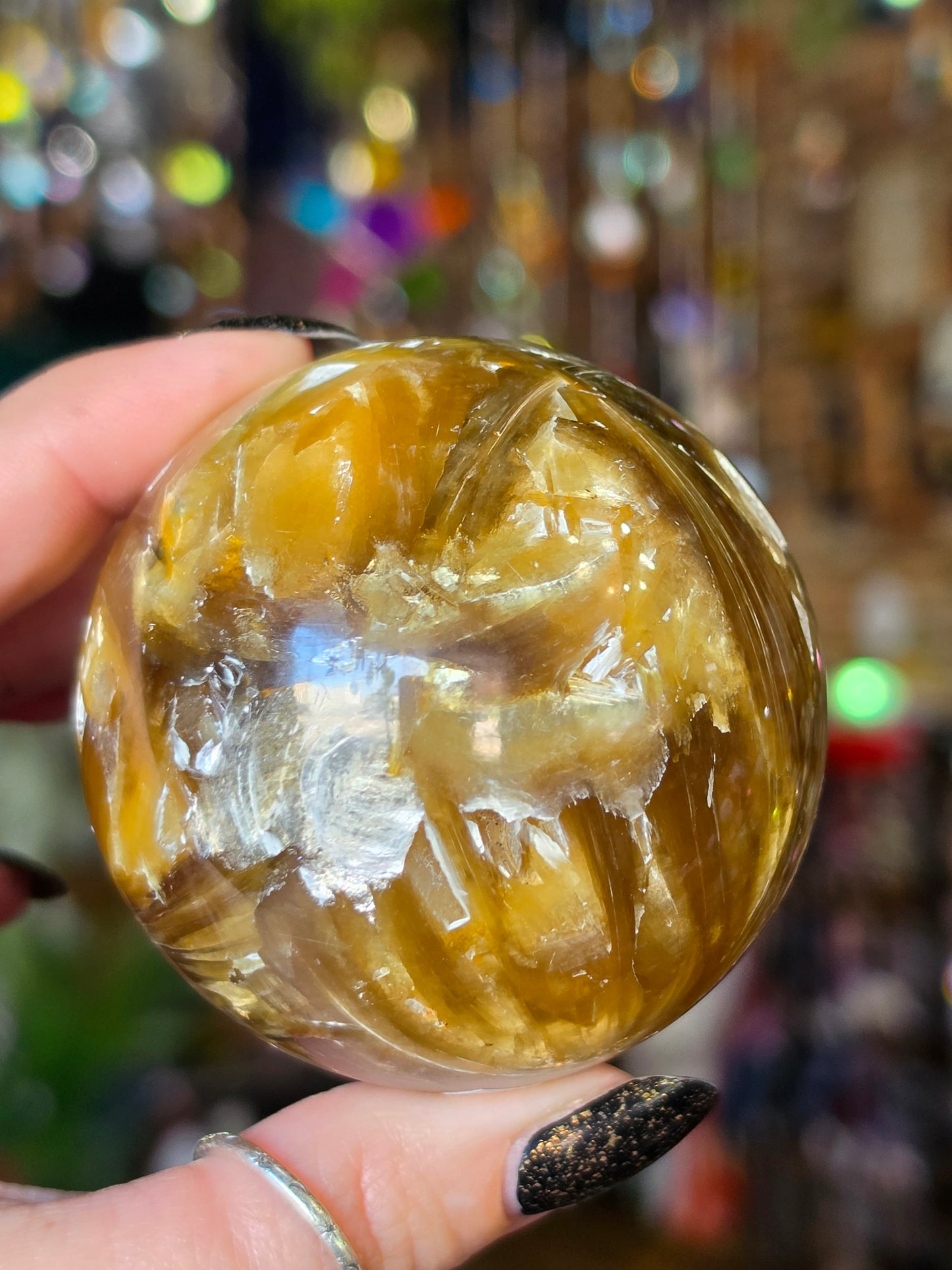 Golden Mica Sphere