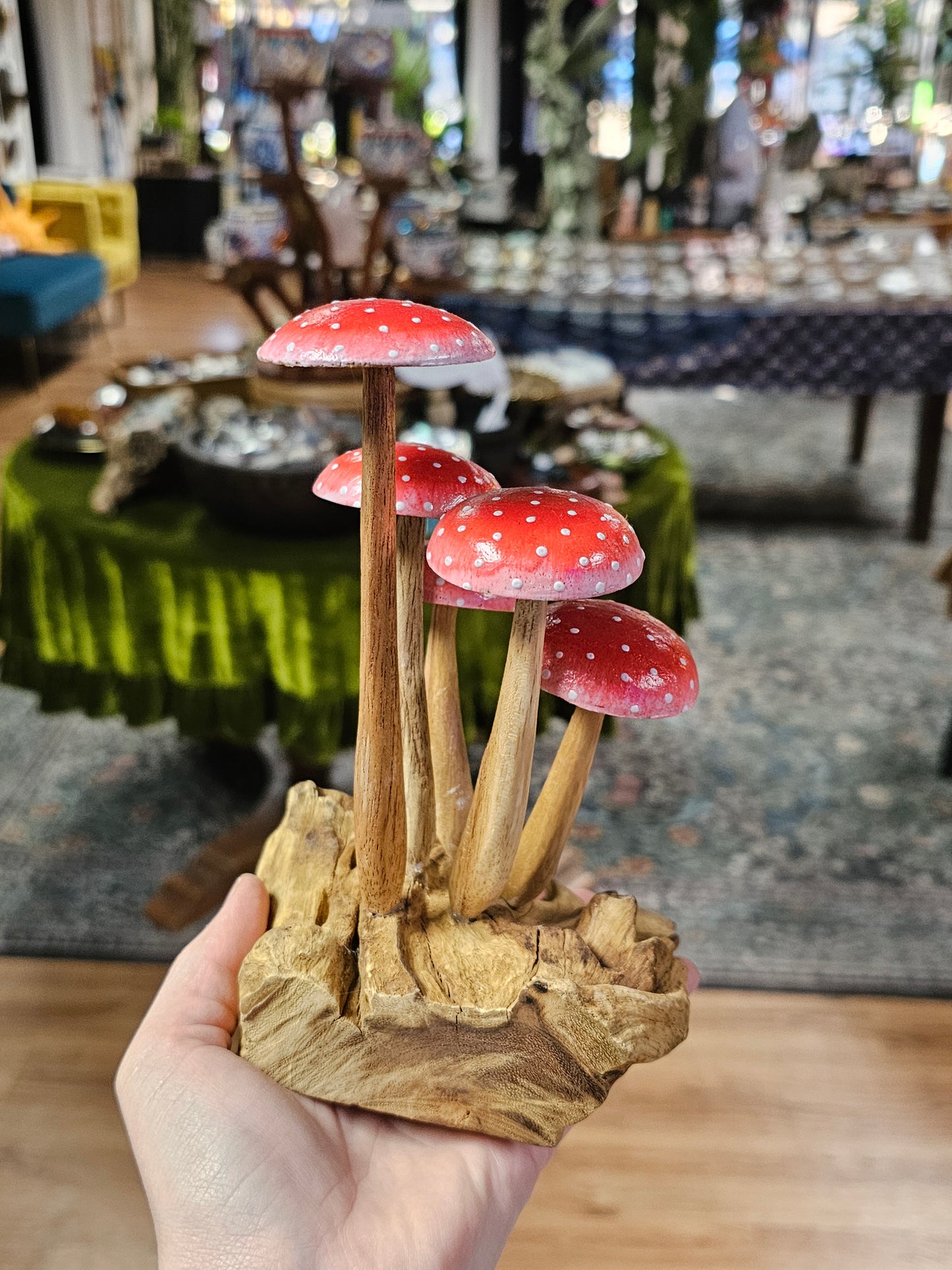 Wooden Mushroom Carving