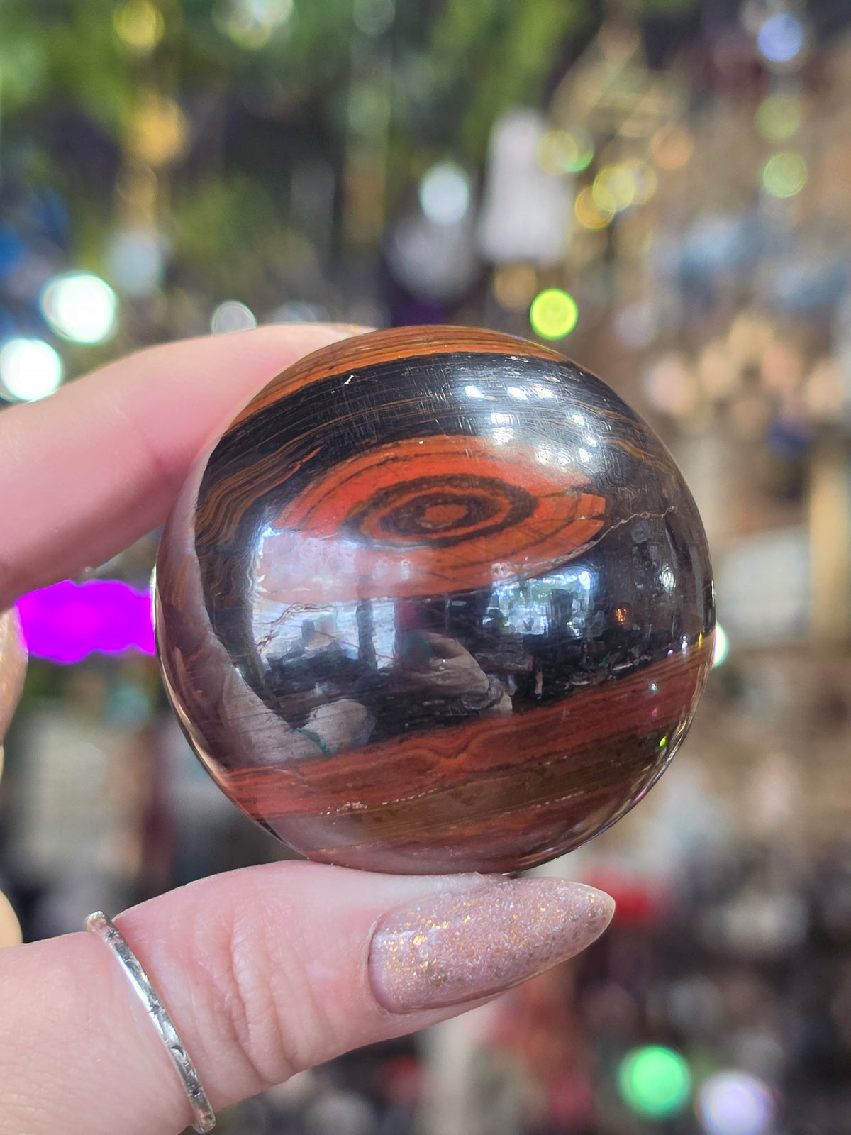 Tiger Iron Sphere