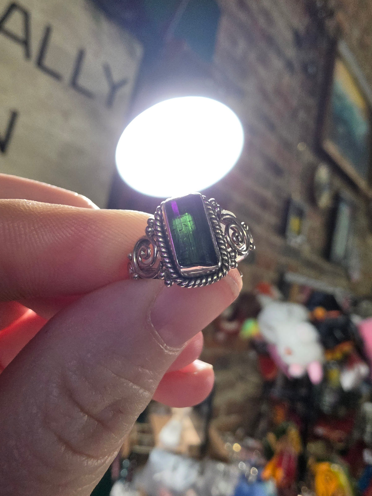 Size 6 Green Tourmaline Ring