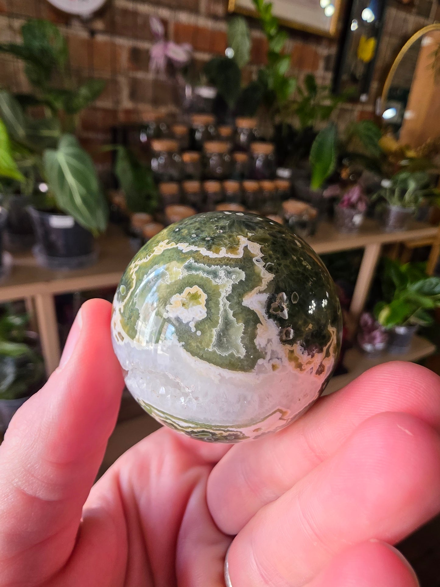 7th Vein Ocean Jasper Sphere