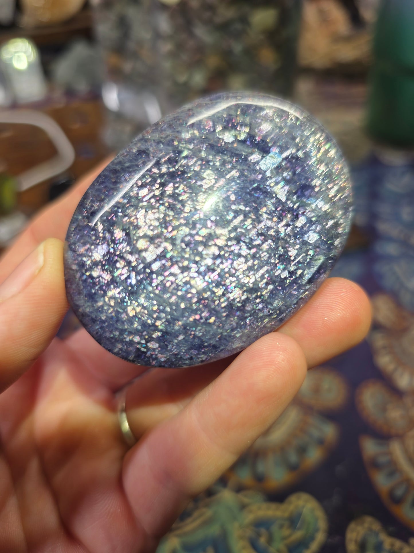 Iolite Palm Stone (Cordierite)