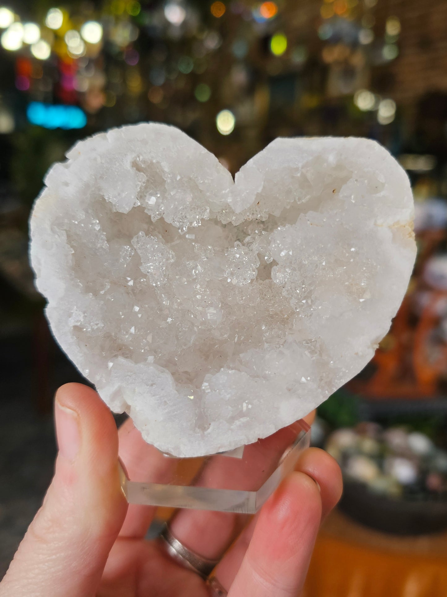 Moroccan Geode cut heart