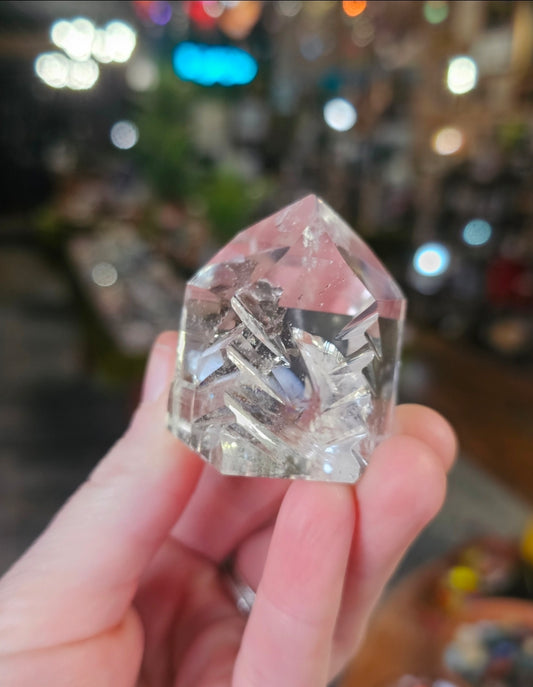 Hand Carved Lemurian Quartz Point