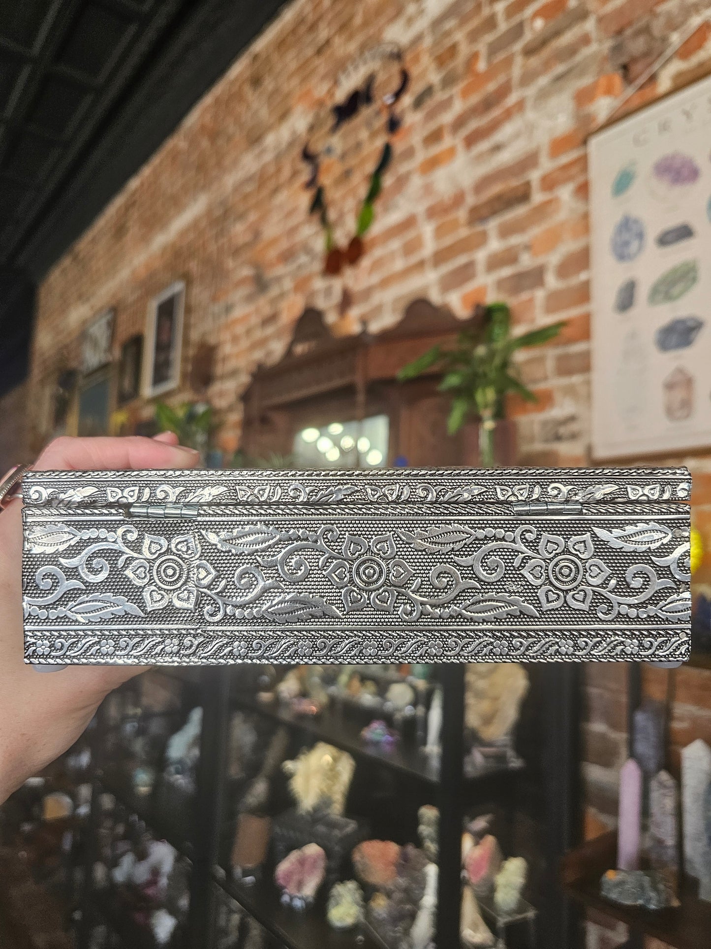 Silver Elephant Jewelry Box