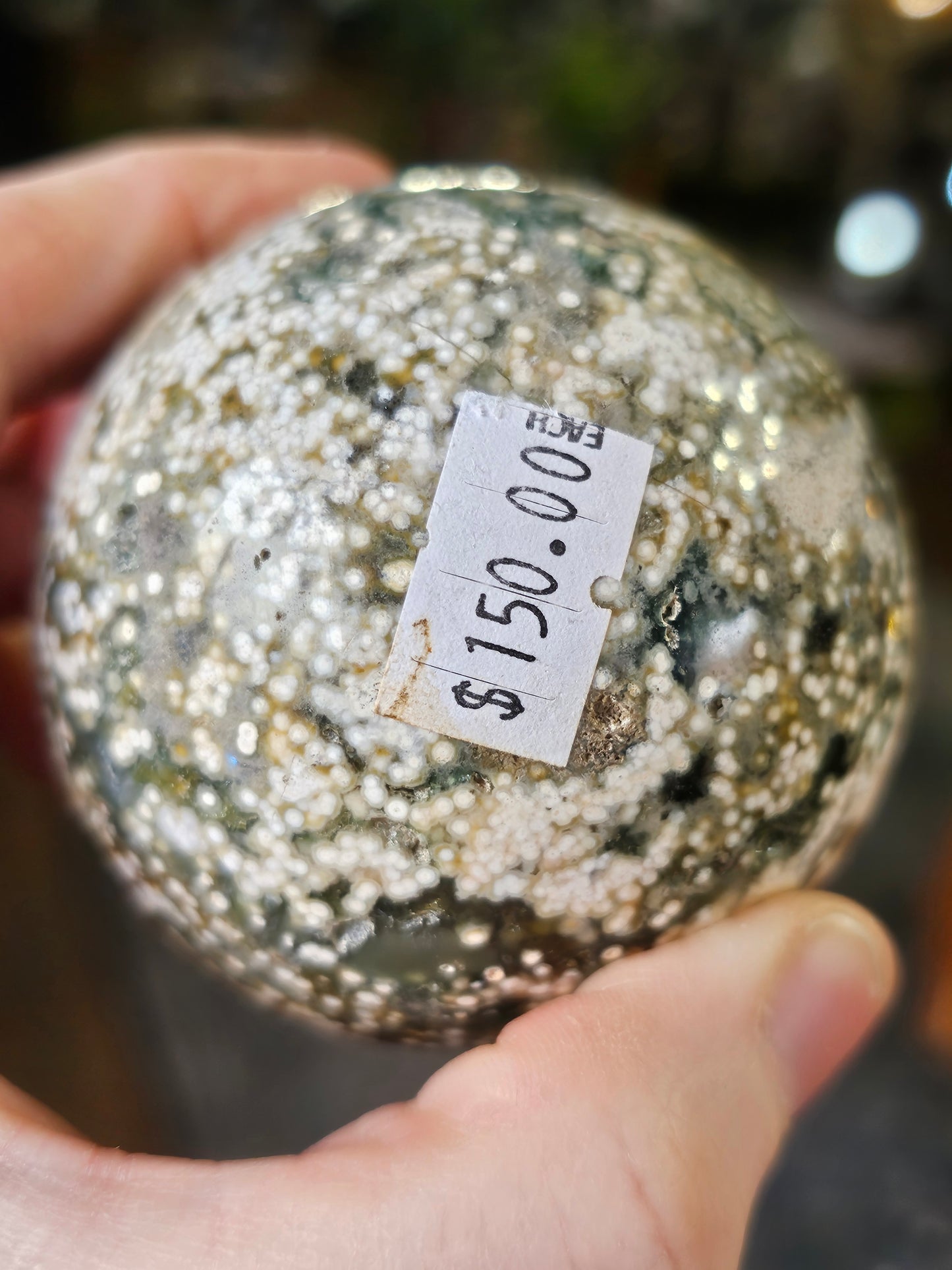 Druzy Ocean Jasper Sphere
