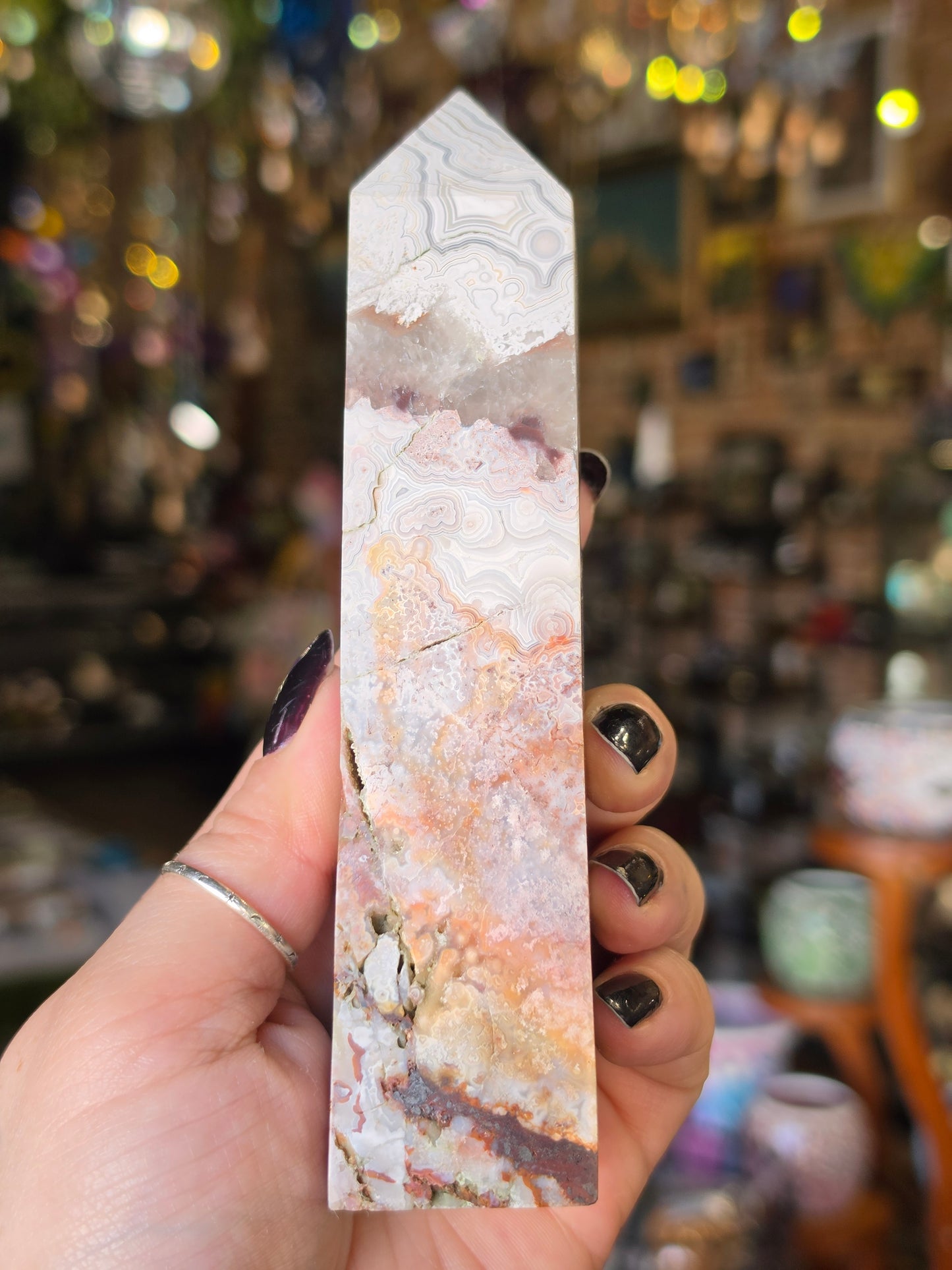 Crazy Lace Agate Tower