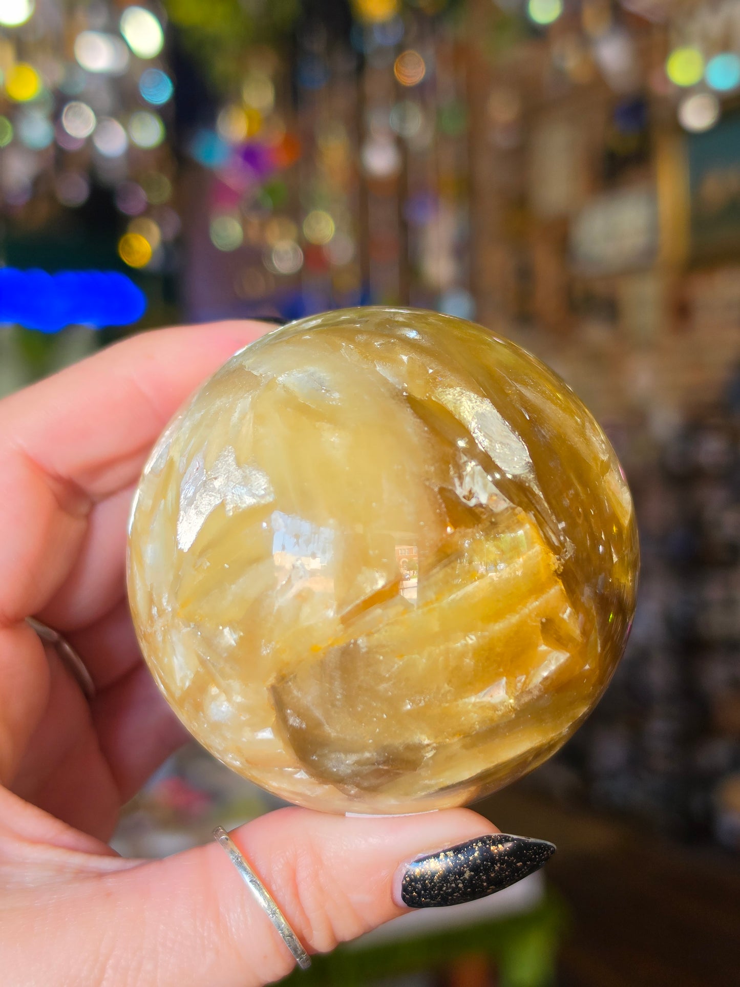 Golden Mica Sphere
