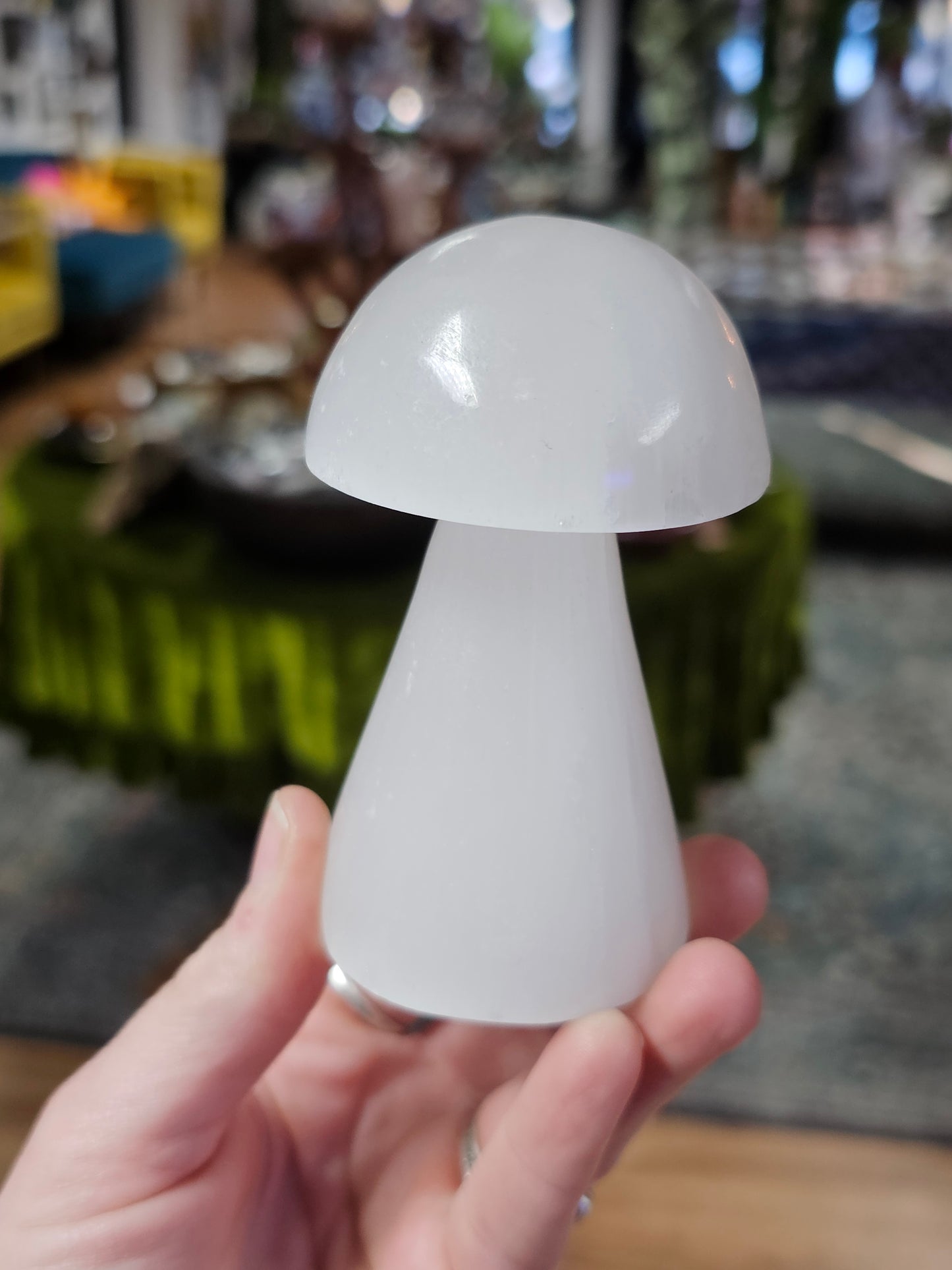 Selenite Mushroom (Satin Spar)
