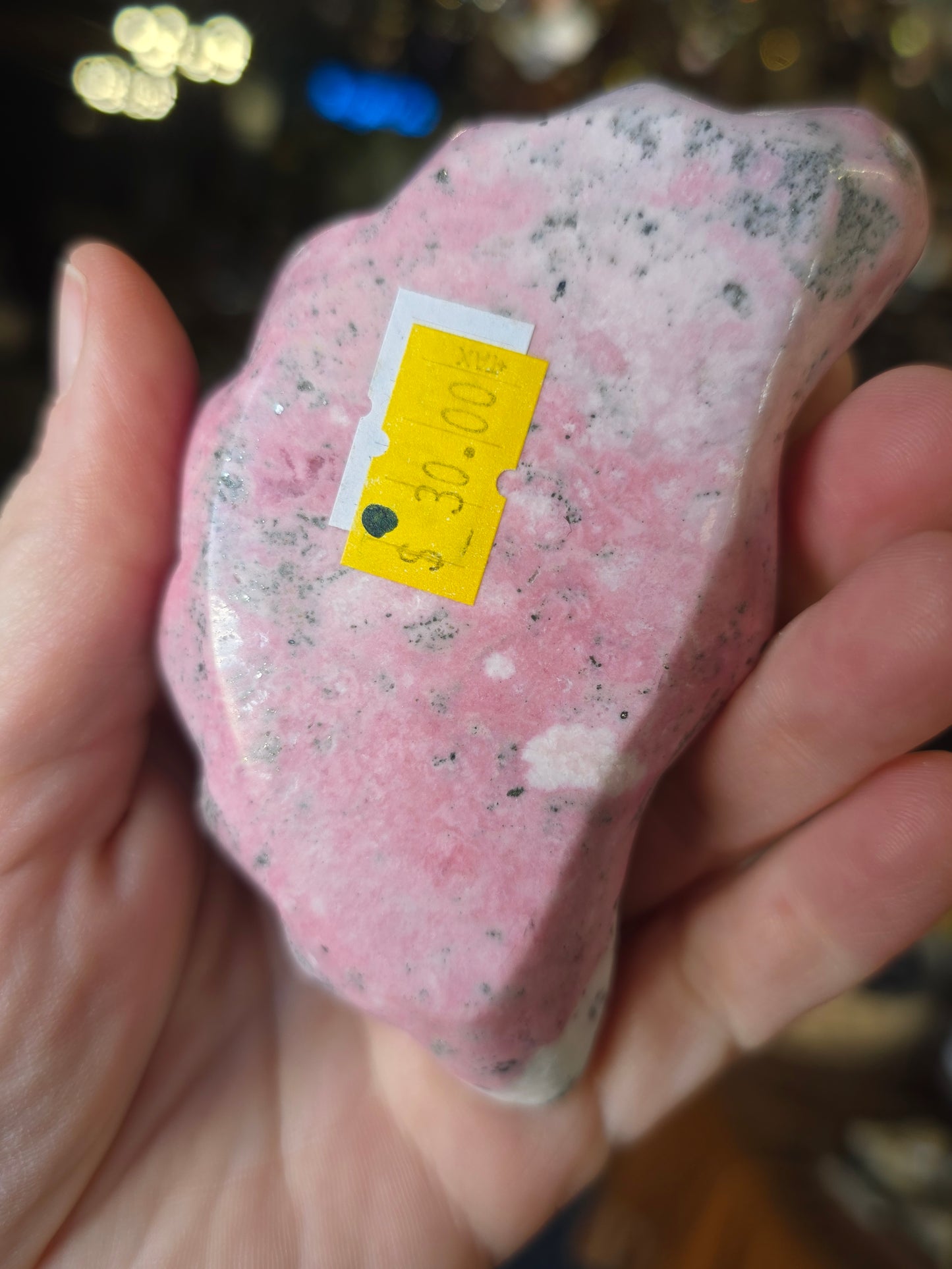 Peruvian Rhodonite Shell Trinket Dish