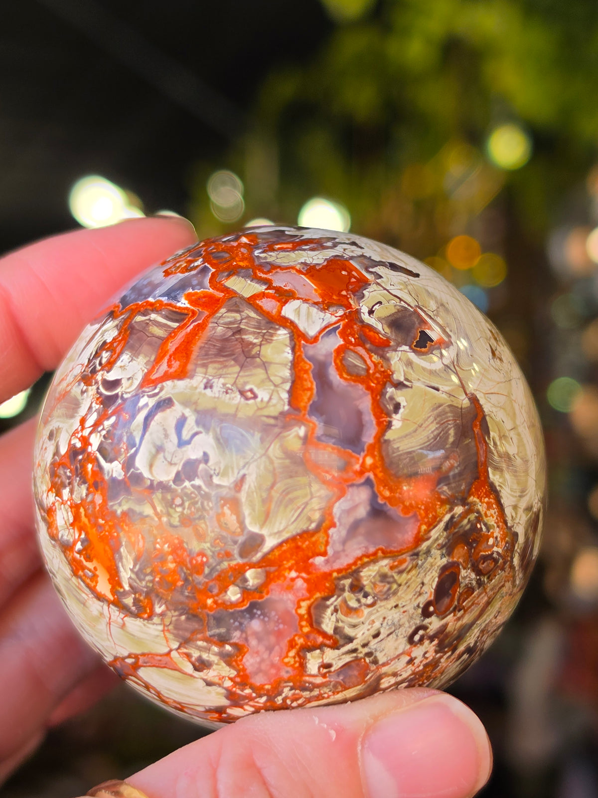 Money Agate Sphere