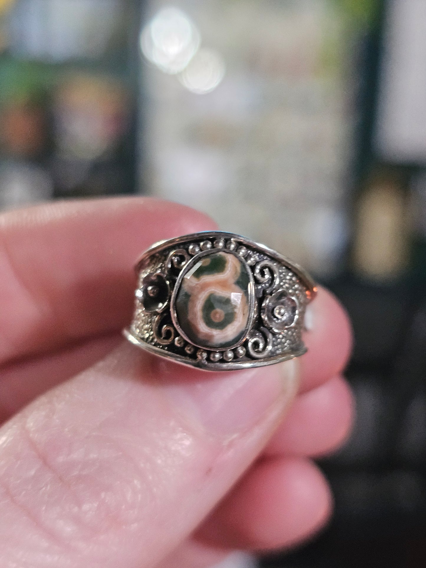 Size 6 Ocean Jasper Ring