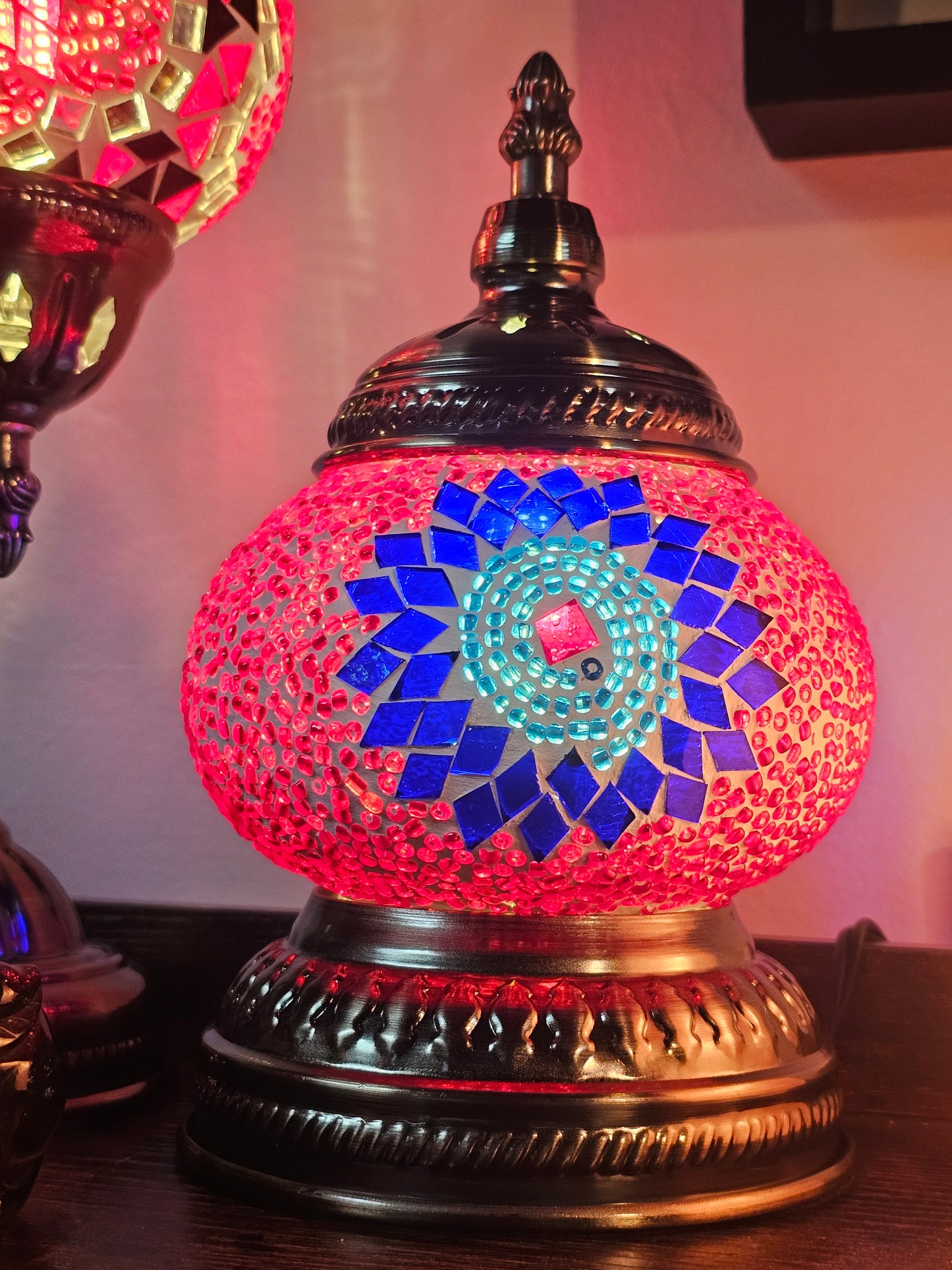 Small Mosaic Turkish Lamp
