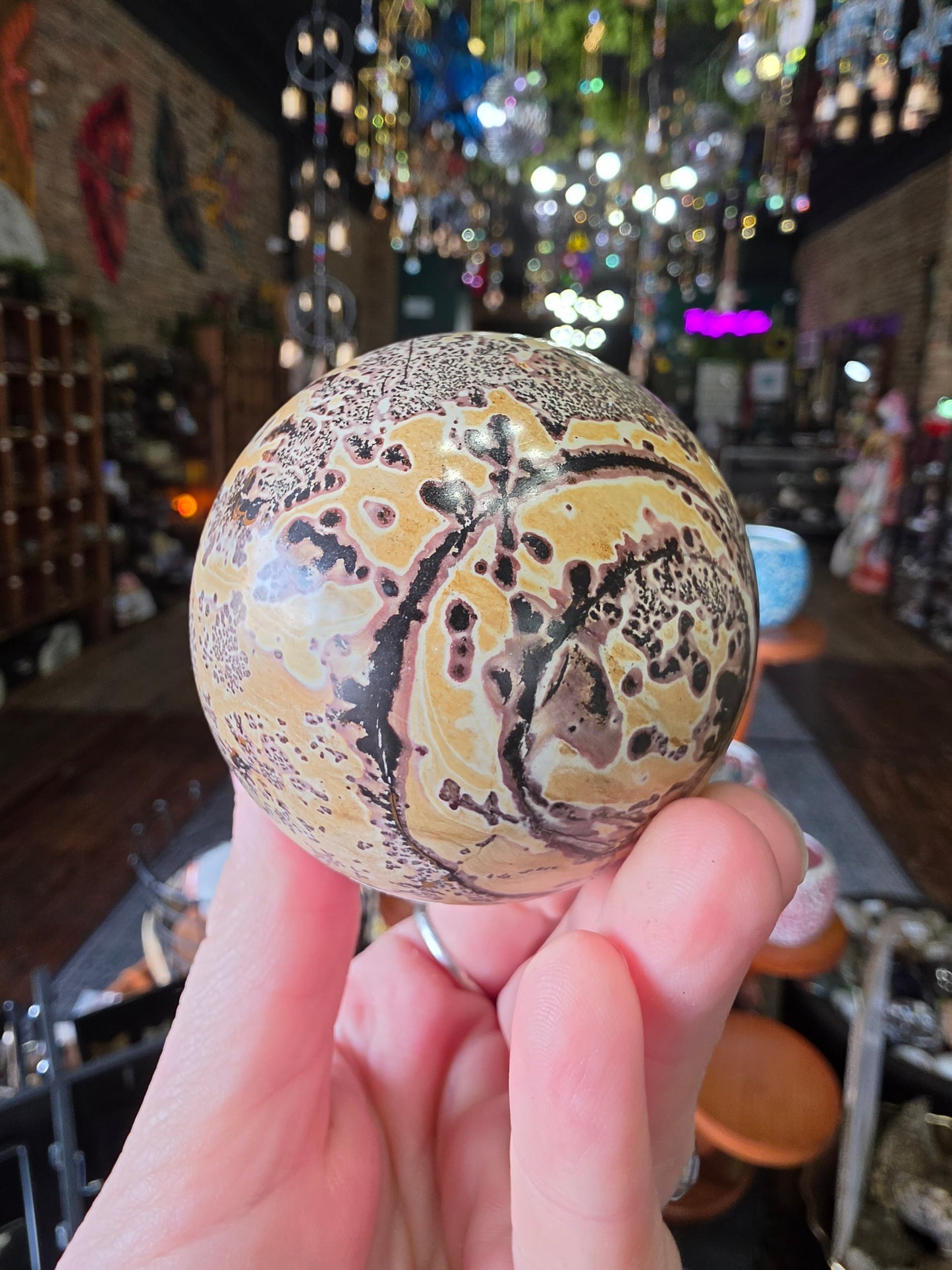 Dendritic Jasper Sphere
