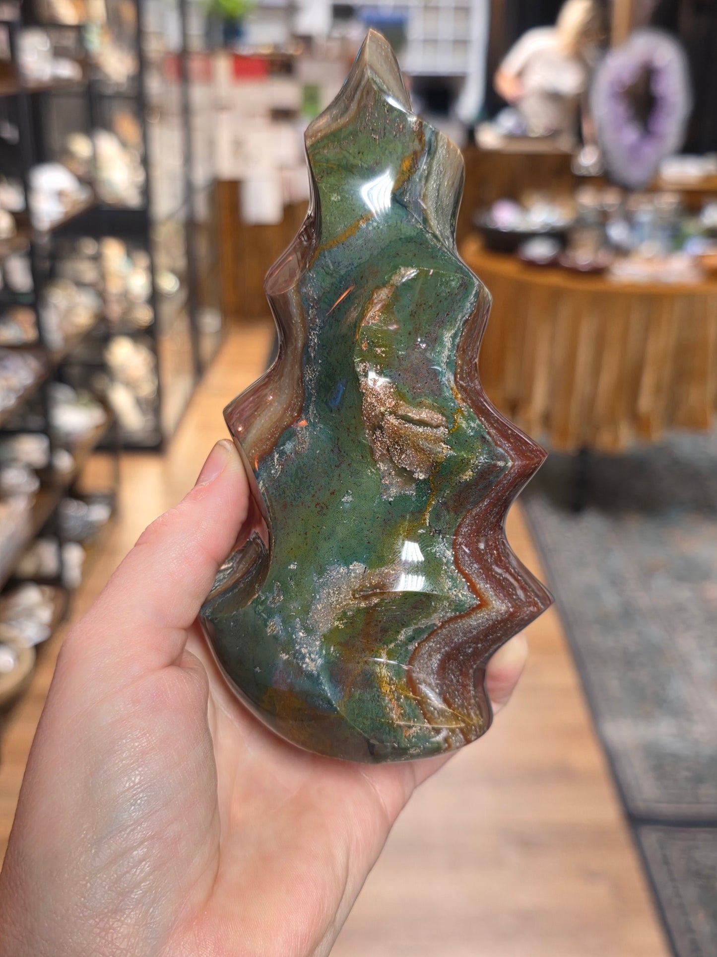 Ocean Wave Jasper Flame