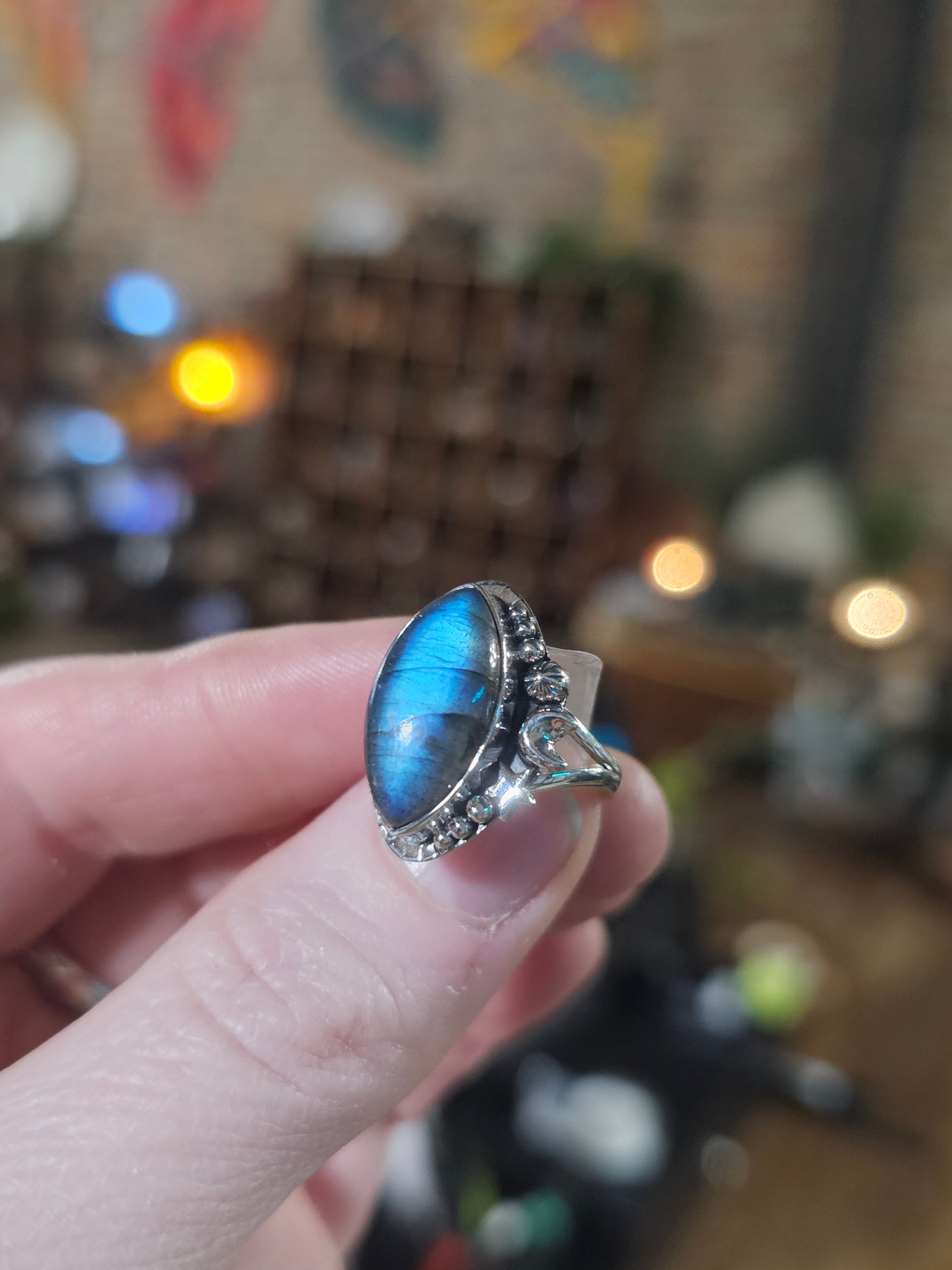 Size 6 Labradorite Ring