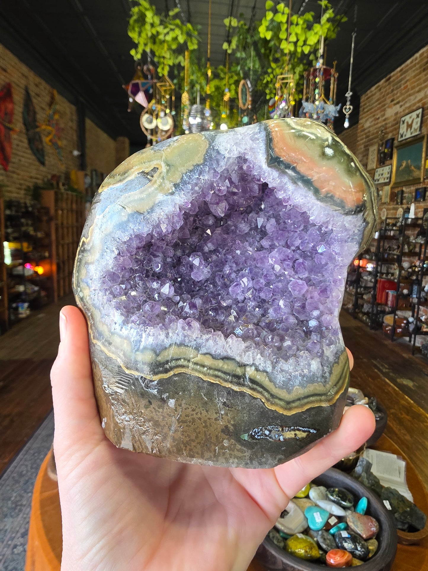 Amethyst Agate Cluster