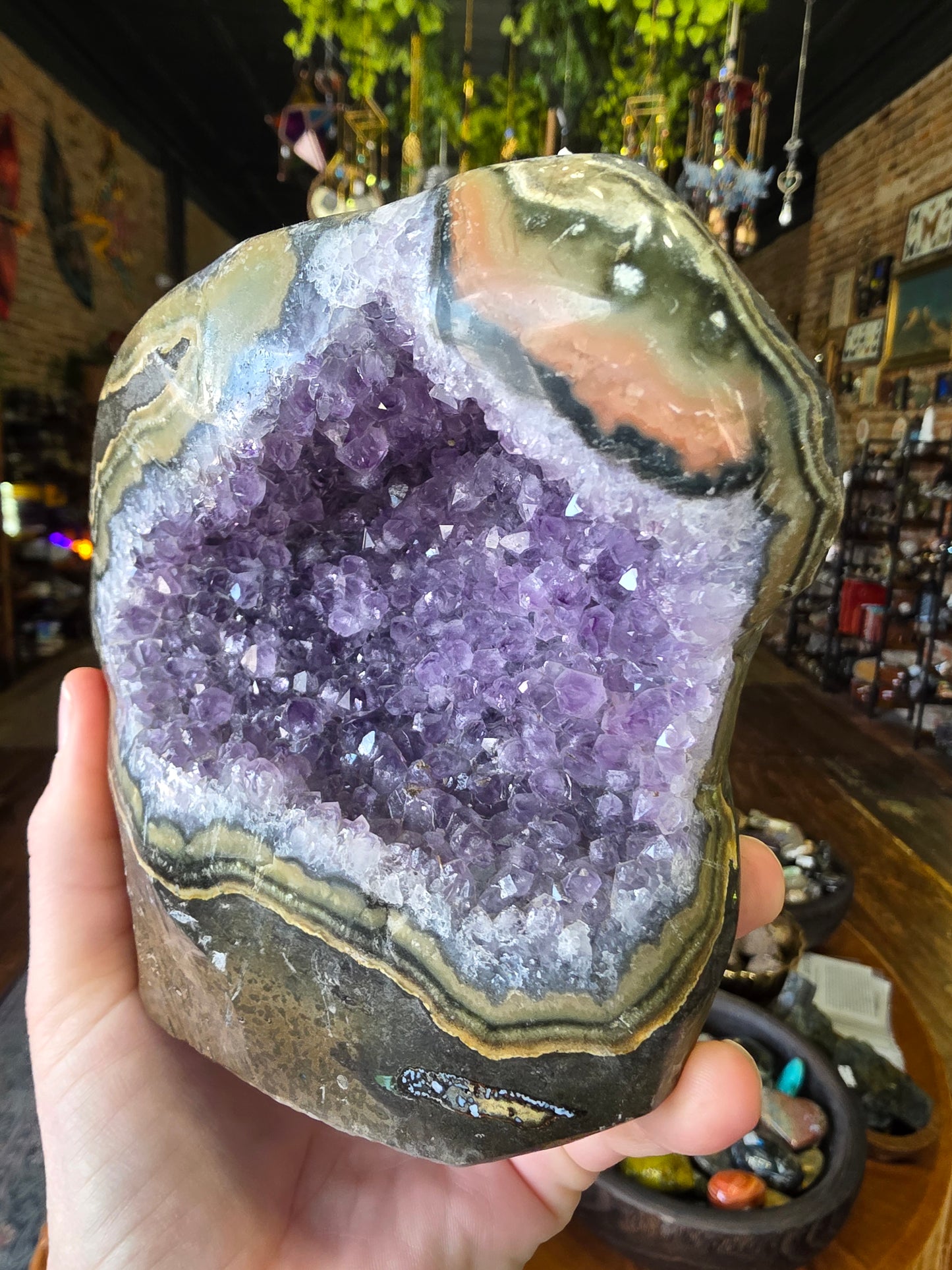 Amethyst Agate Cluster