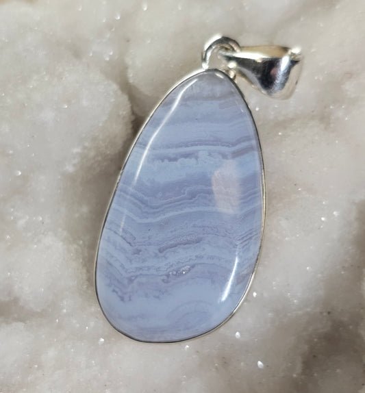 Blue Lace Agate Pendant