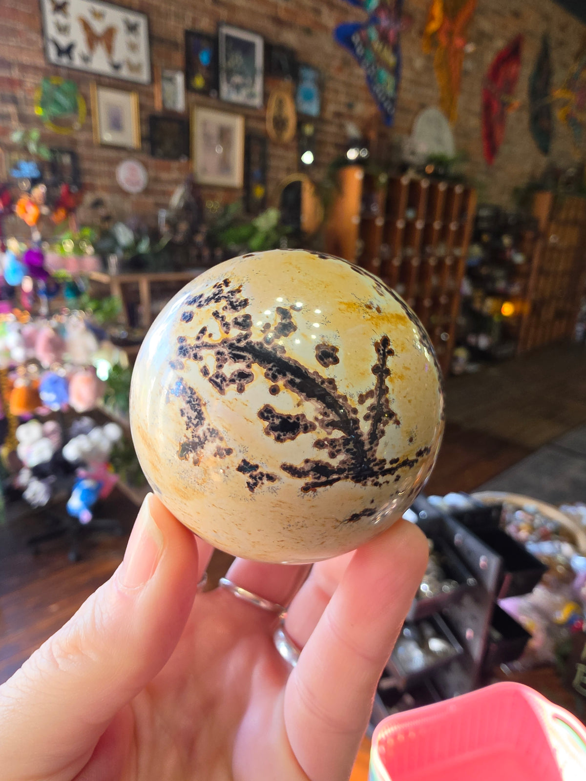 Dendritic Jasper Sphere