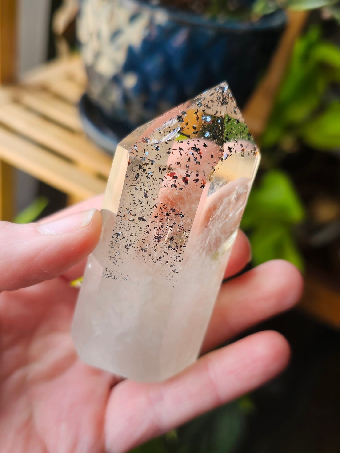 Hematite in Quartz Point