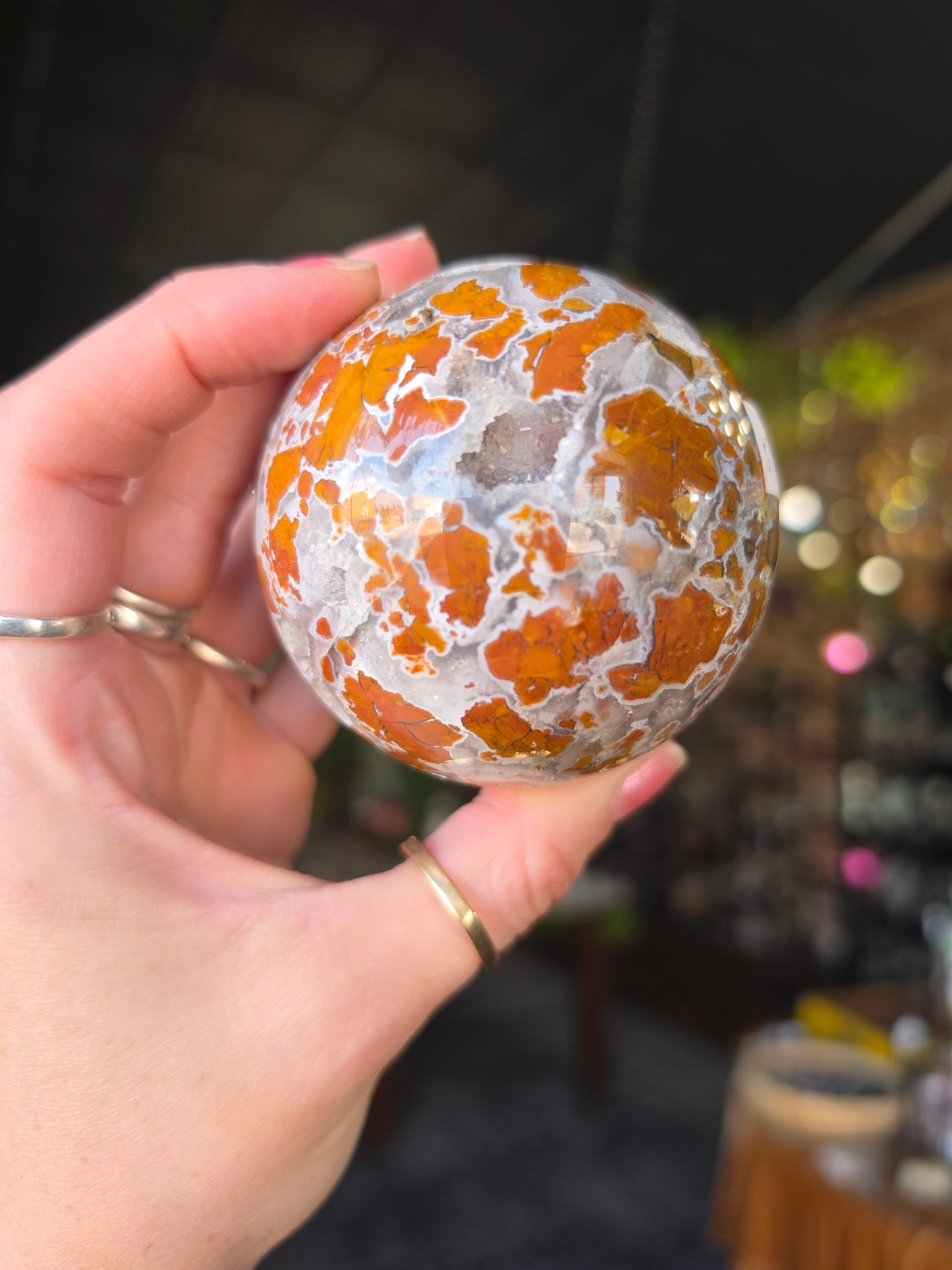 Cayon Jasper (Brecciated Jasp-Agate) Sphere