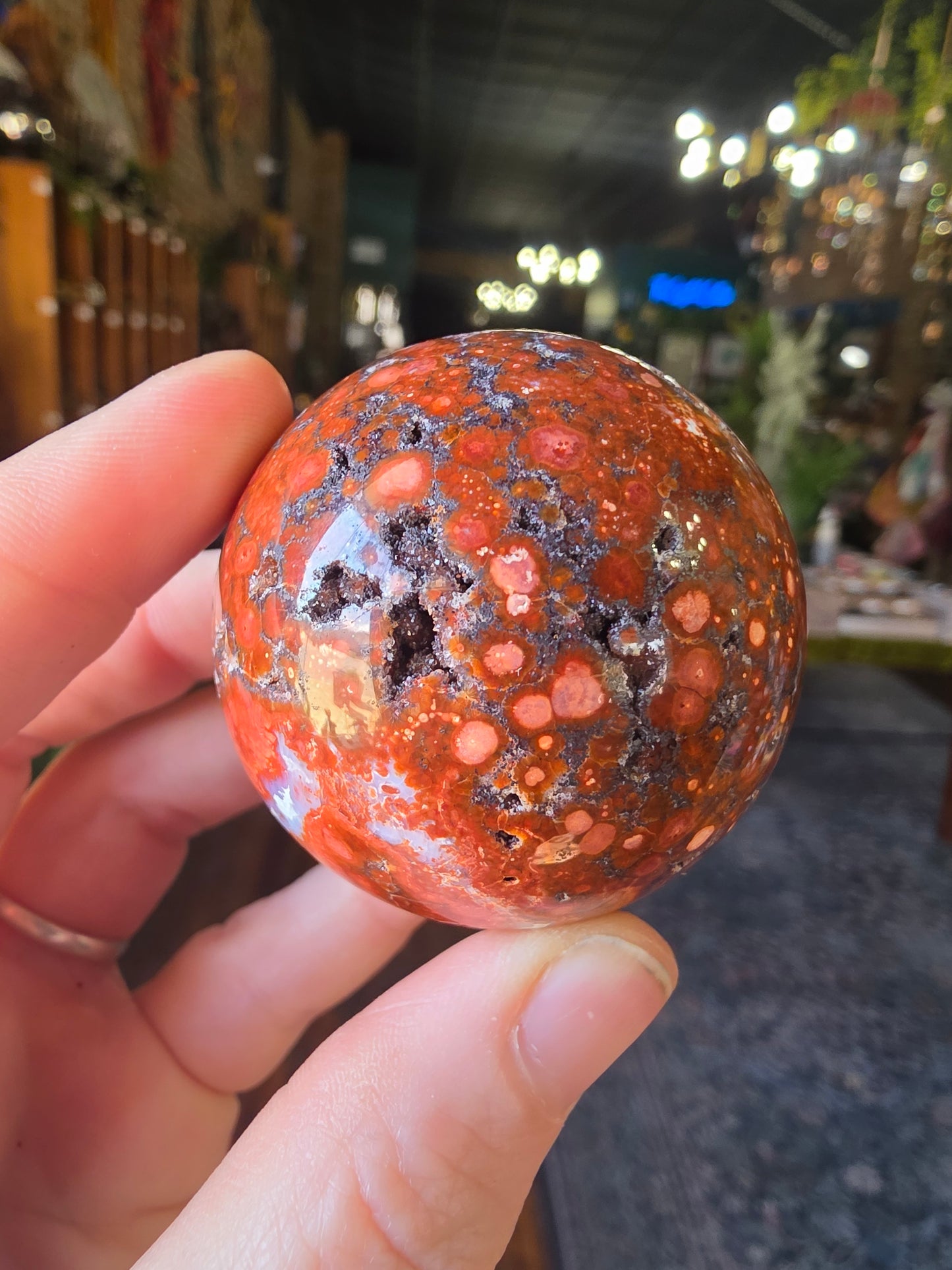 Poppy Jasper Sphere