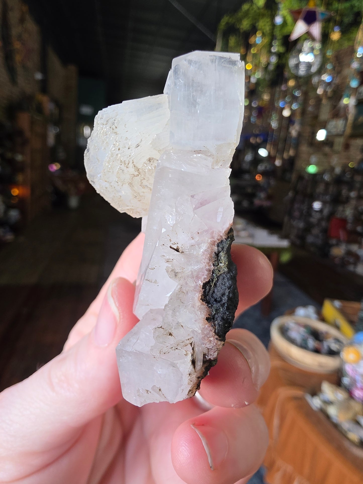 Stilbite on Apophyllite