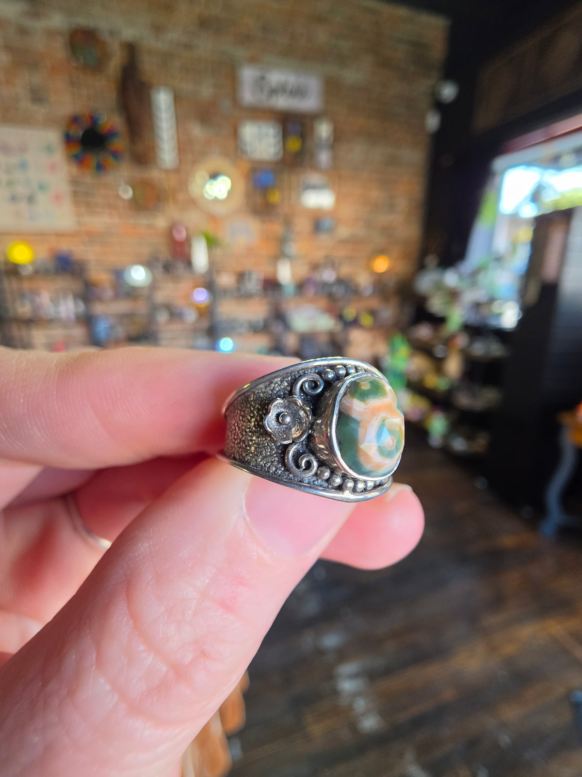 Size 6 Ocean Jasper Ring