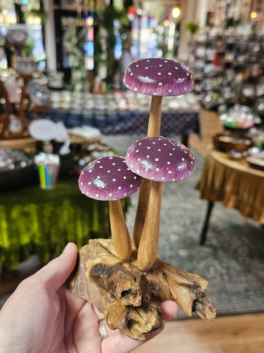 Wooden Mushroom Carving