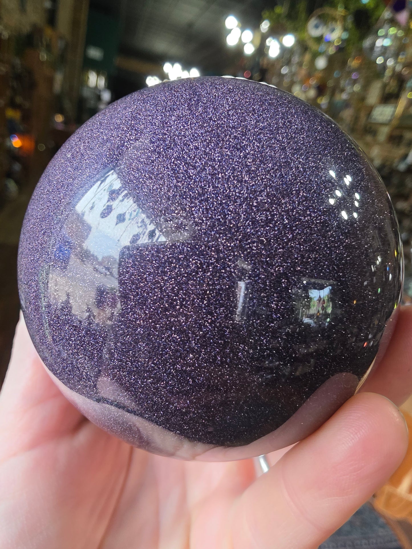 Blue Goldstone Sphere