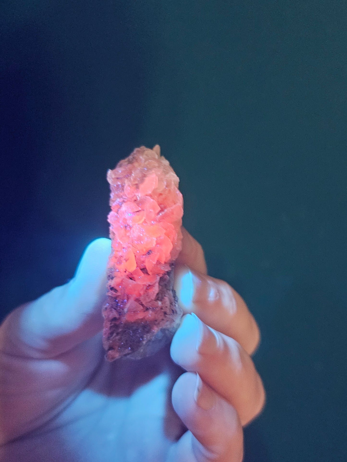 Calcite on Quartz