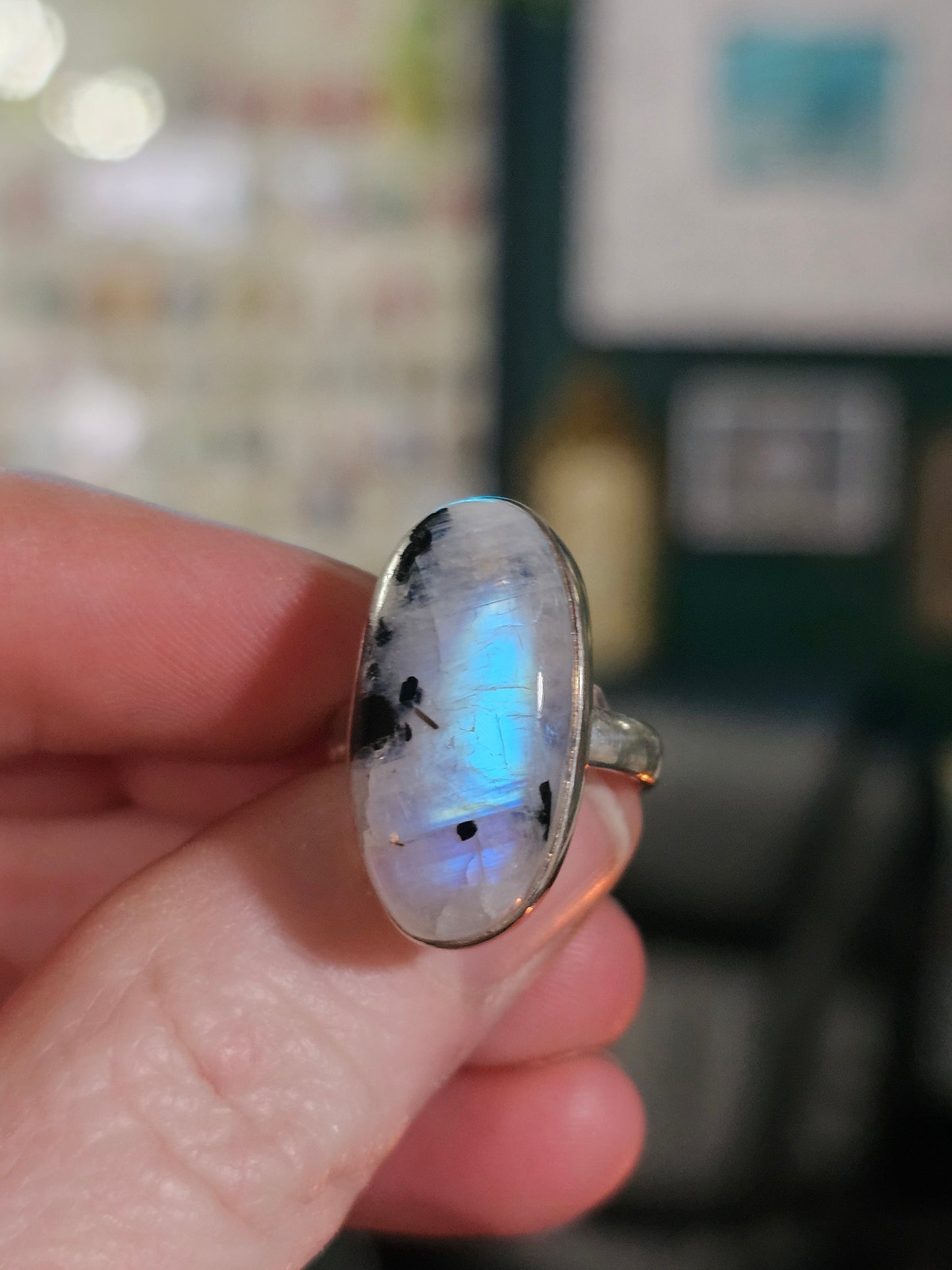 Size 5.5 Rainbow Moonstone Ring