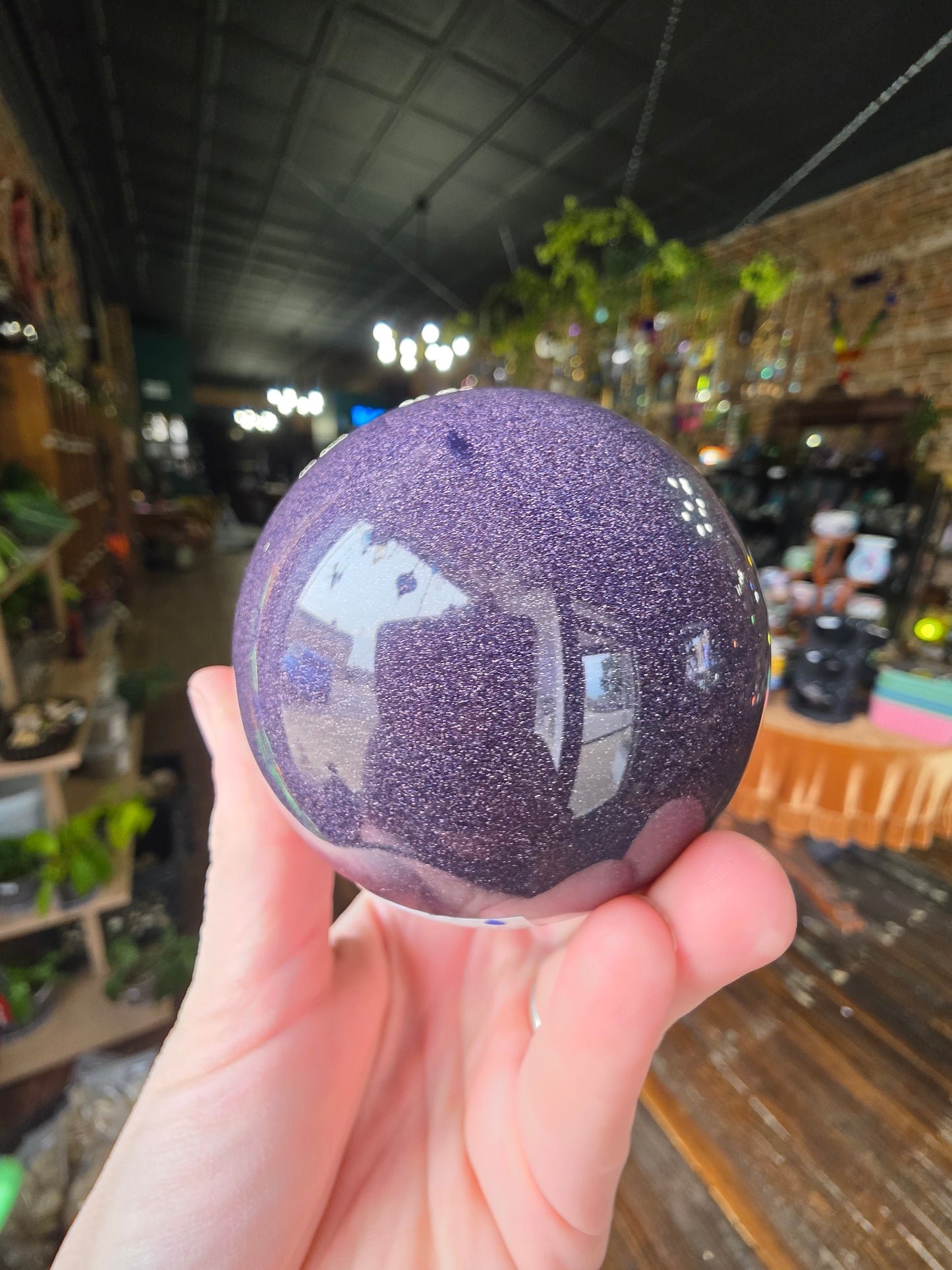 Blue Goldstone Sphere