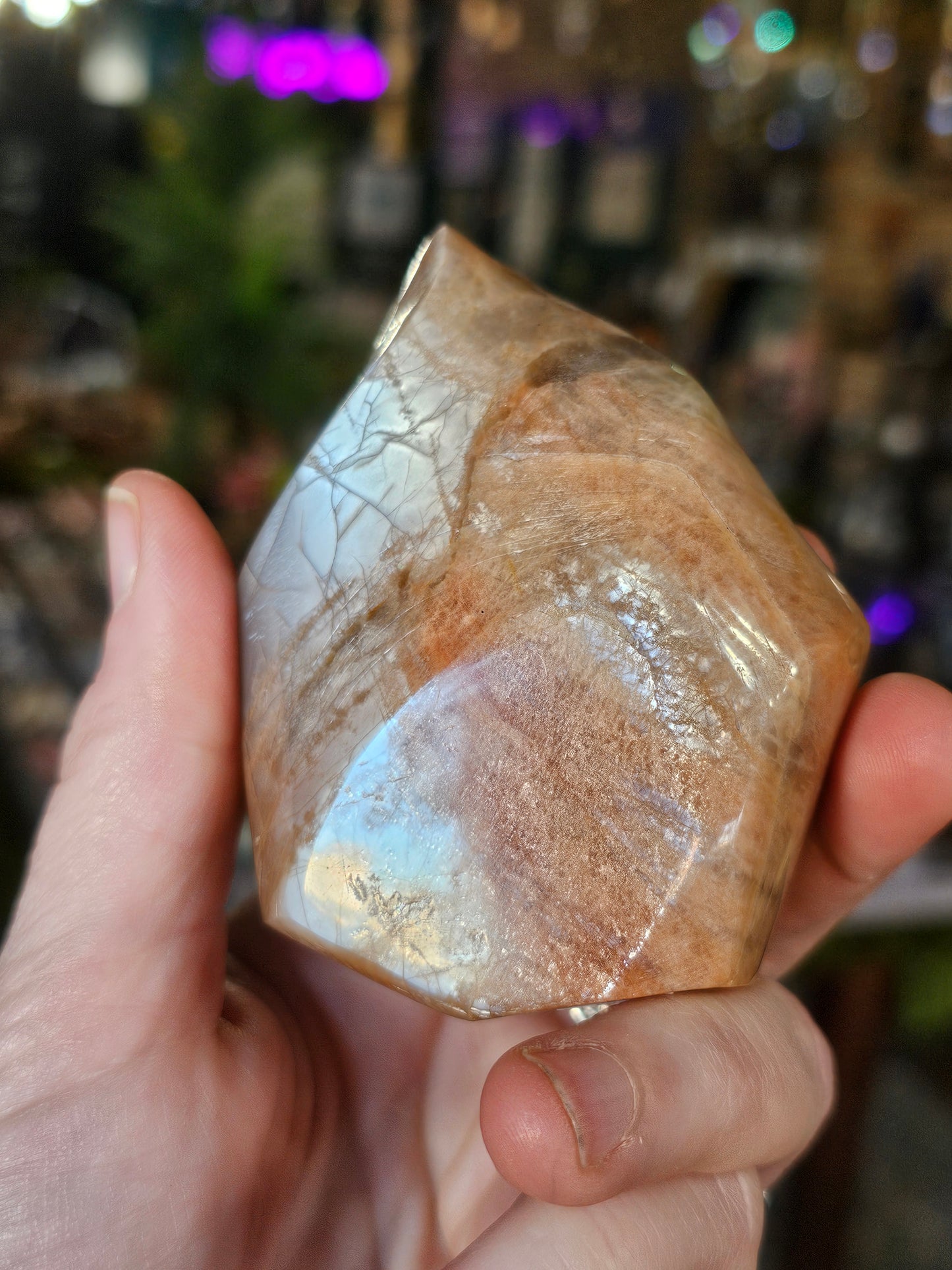 Peach Moonstone Flame