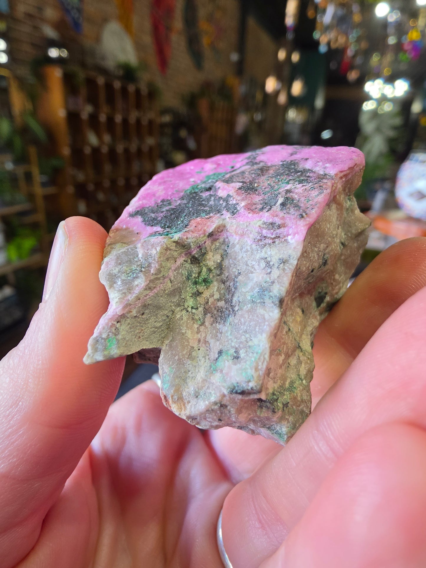 Colbalto Calcite and Malachite