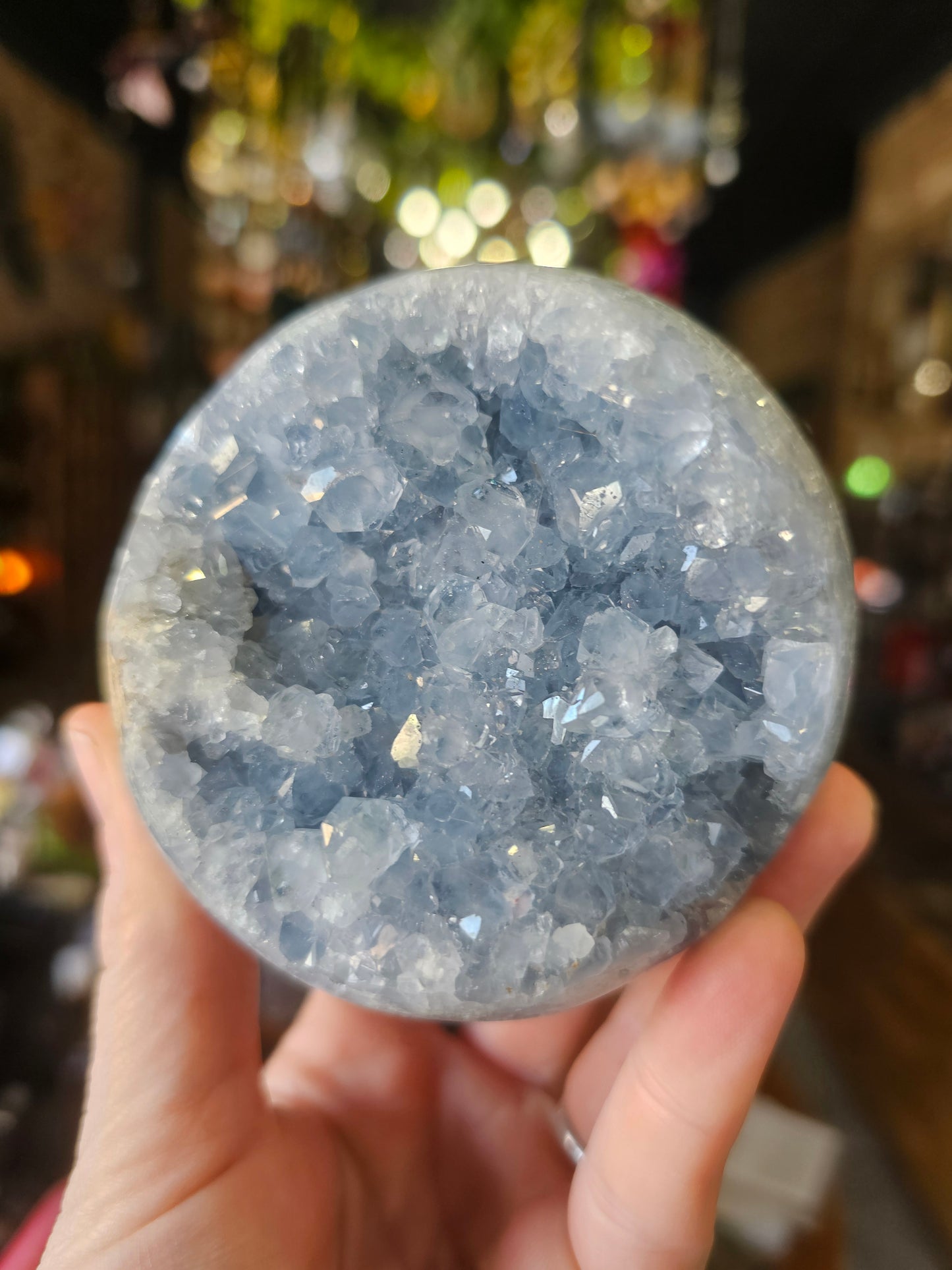 Celestite Cluster Sphere