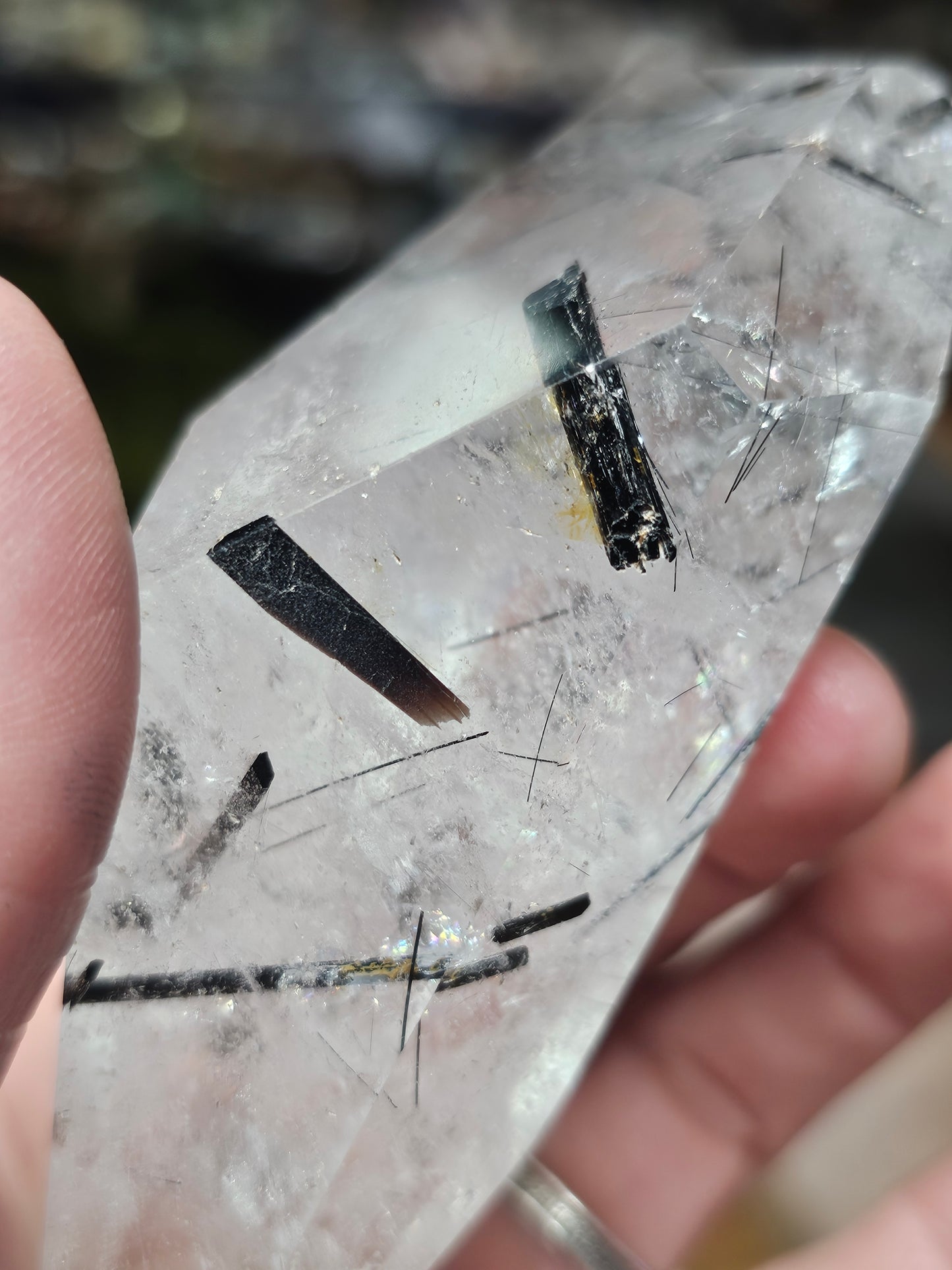 Black Tourmaline in Quartz