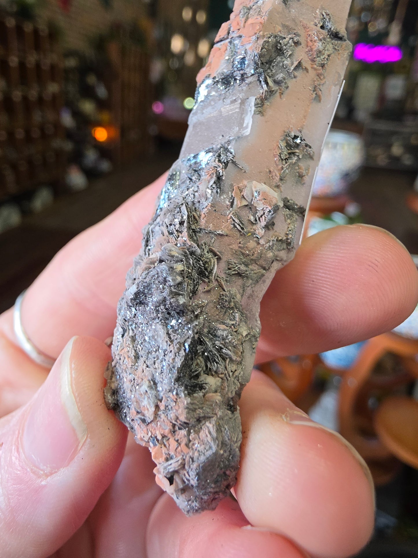 Specular Hematite on Quartz
