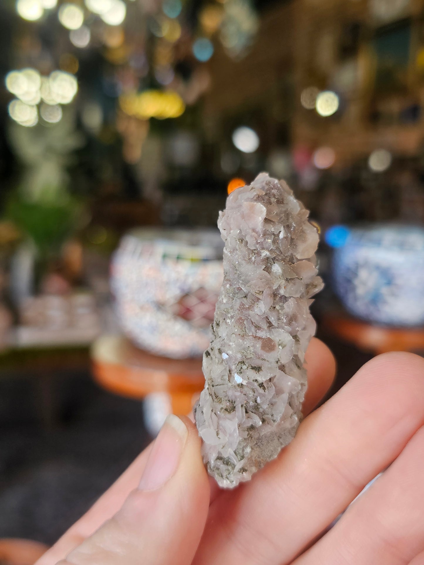 Calcite on Quartz