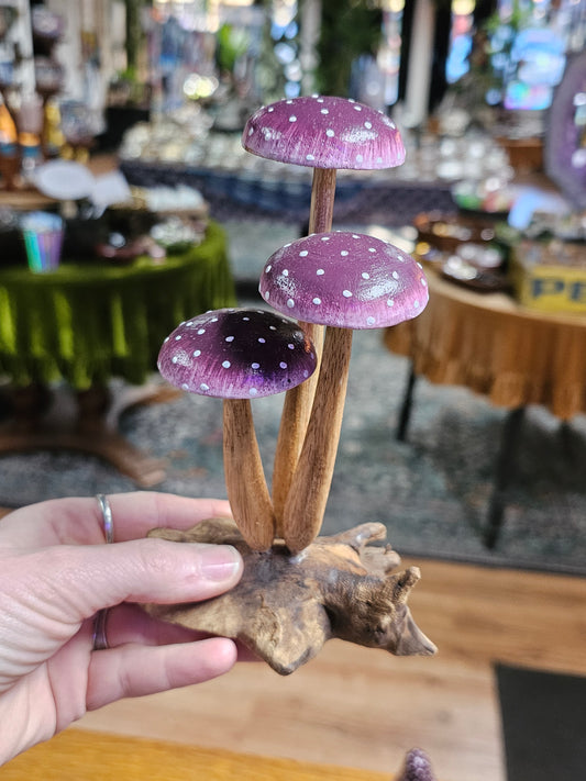 Wooden Mushroom Carving