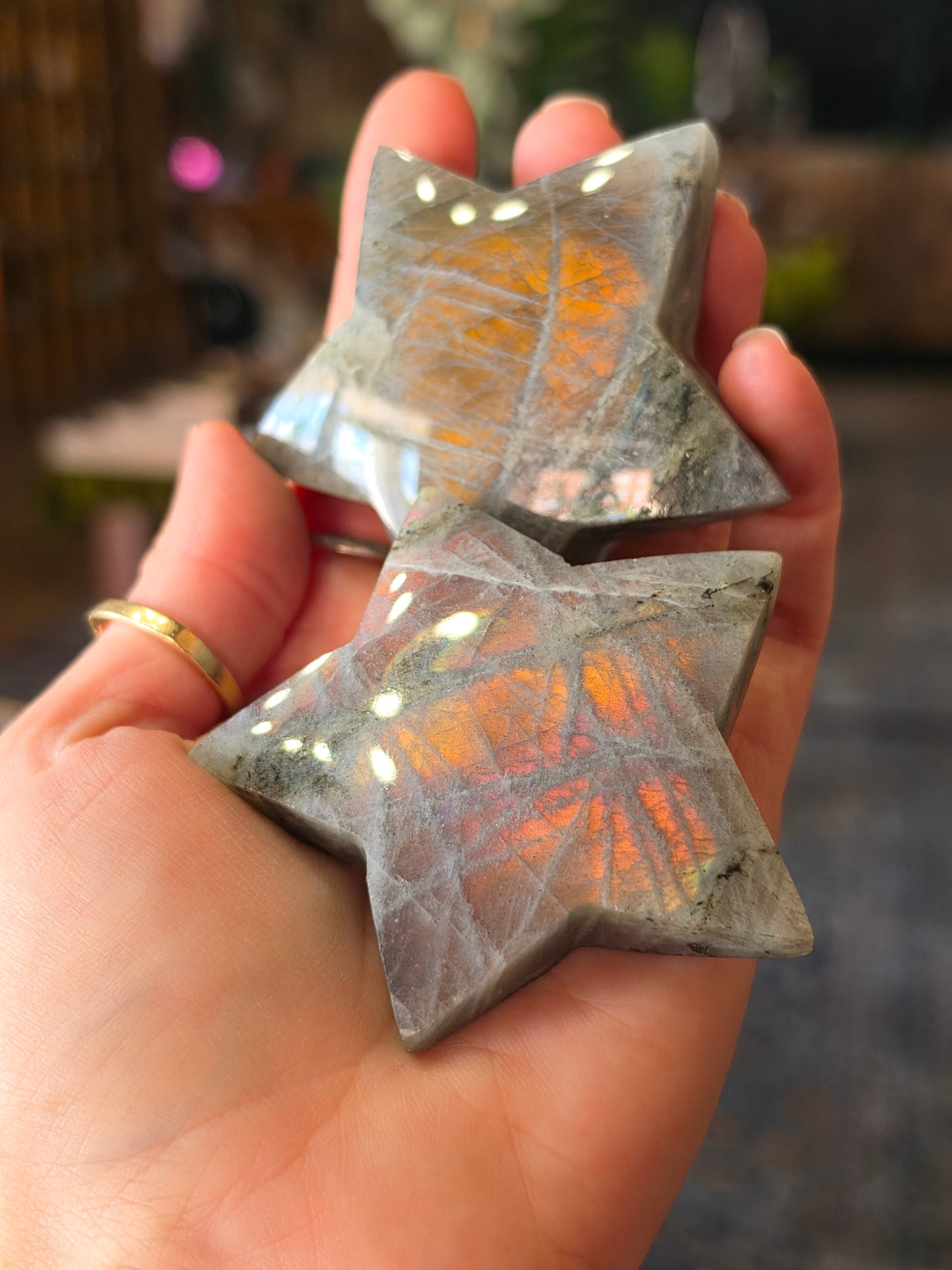 Sunset Labradorite Star