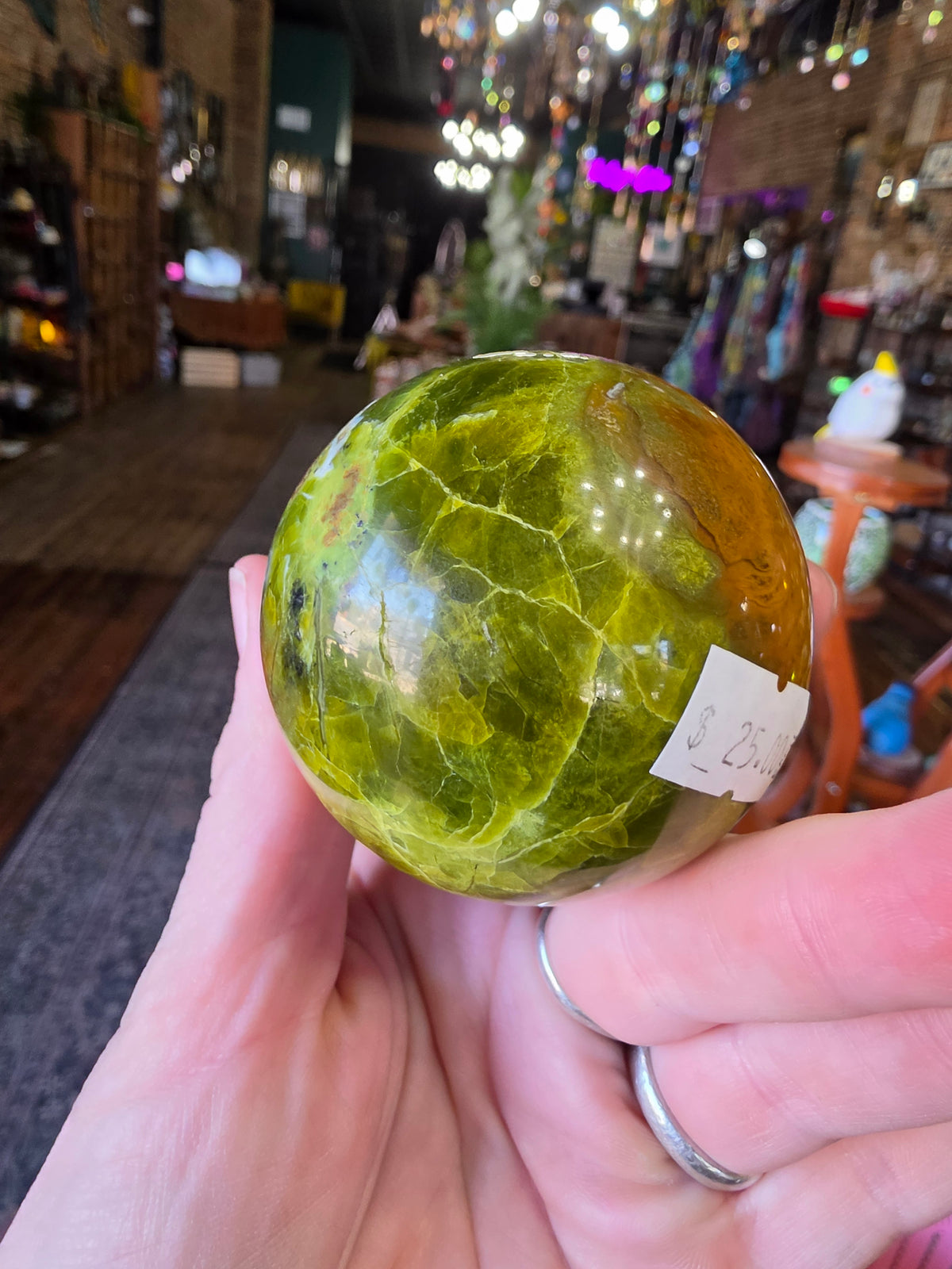 Green Common Opal Sphere