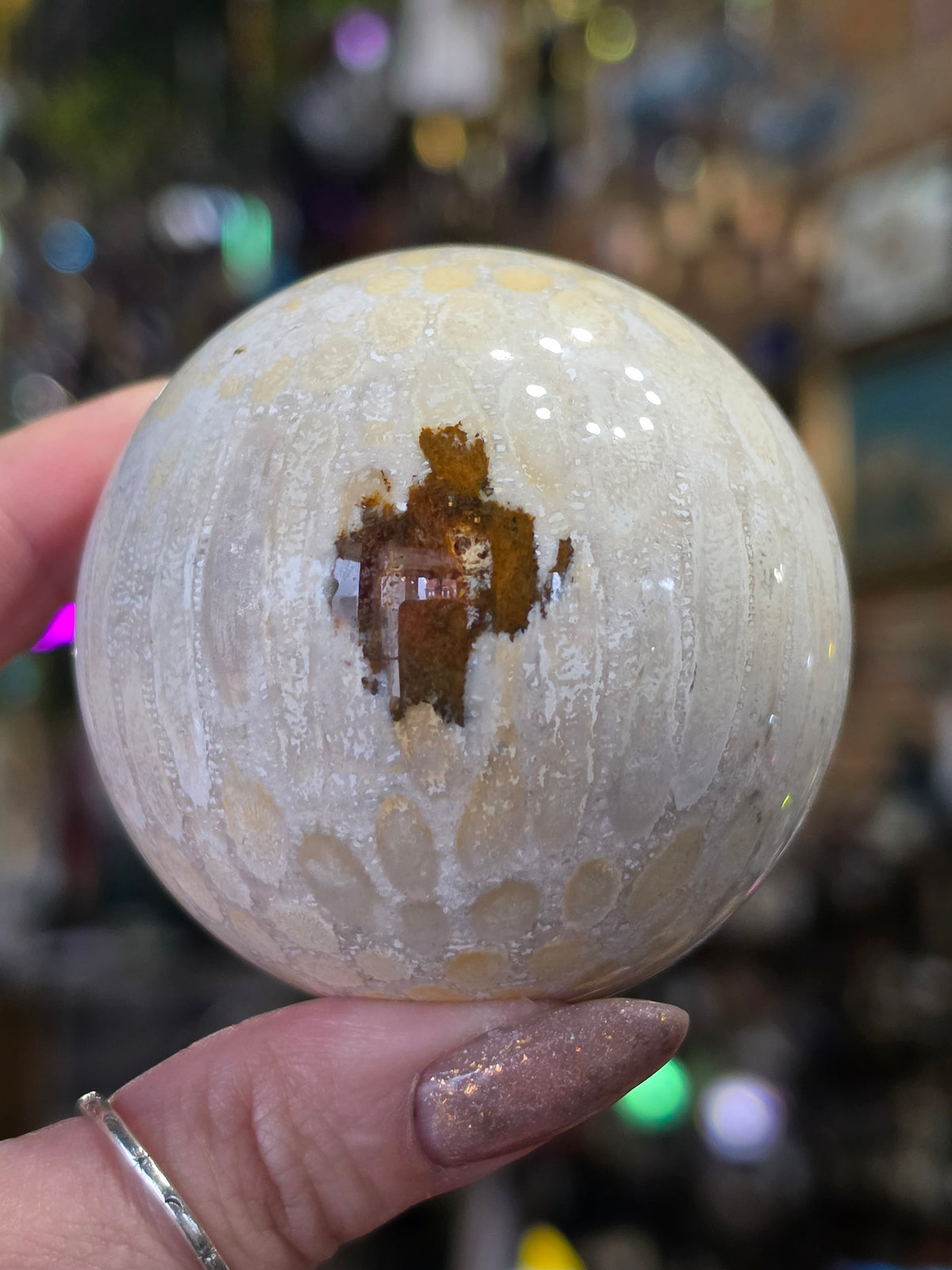 Coral Jade Sphere