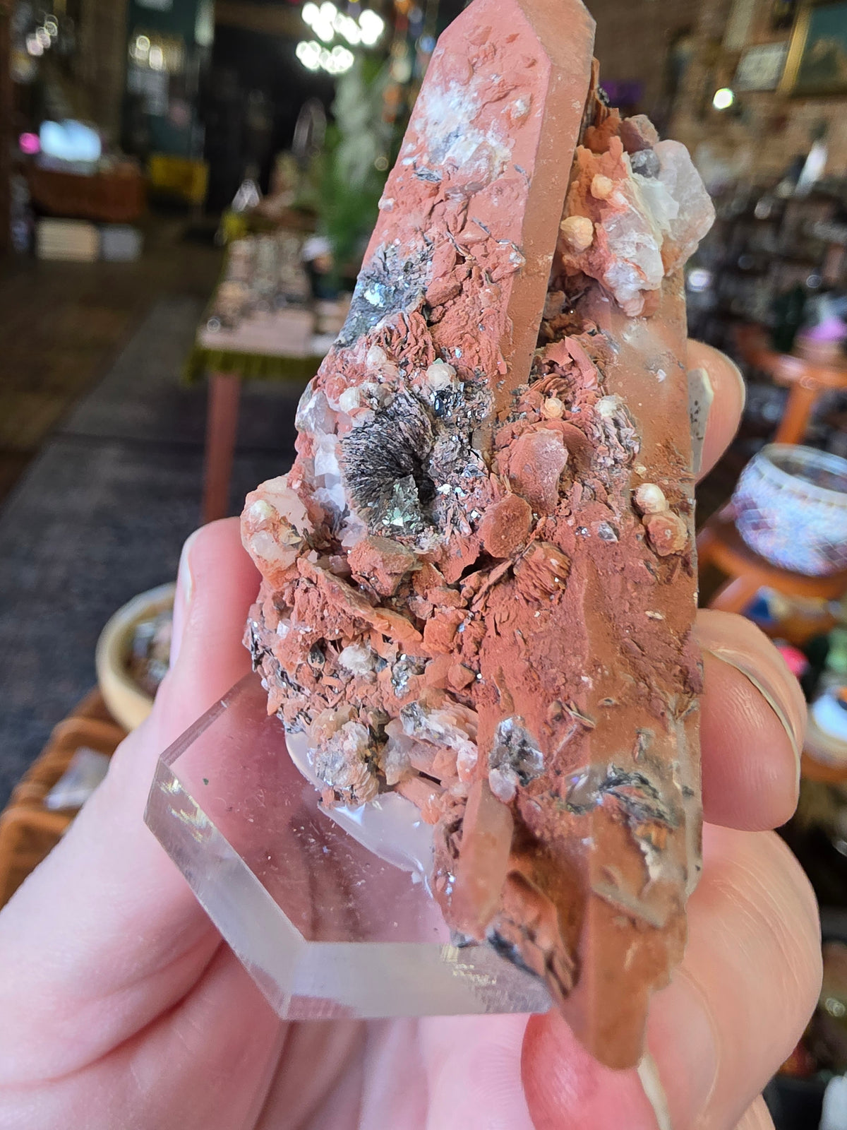 Specular Hematite on Quartz