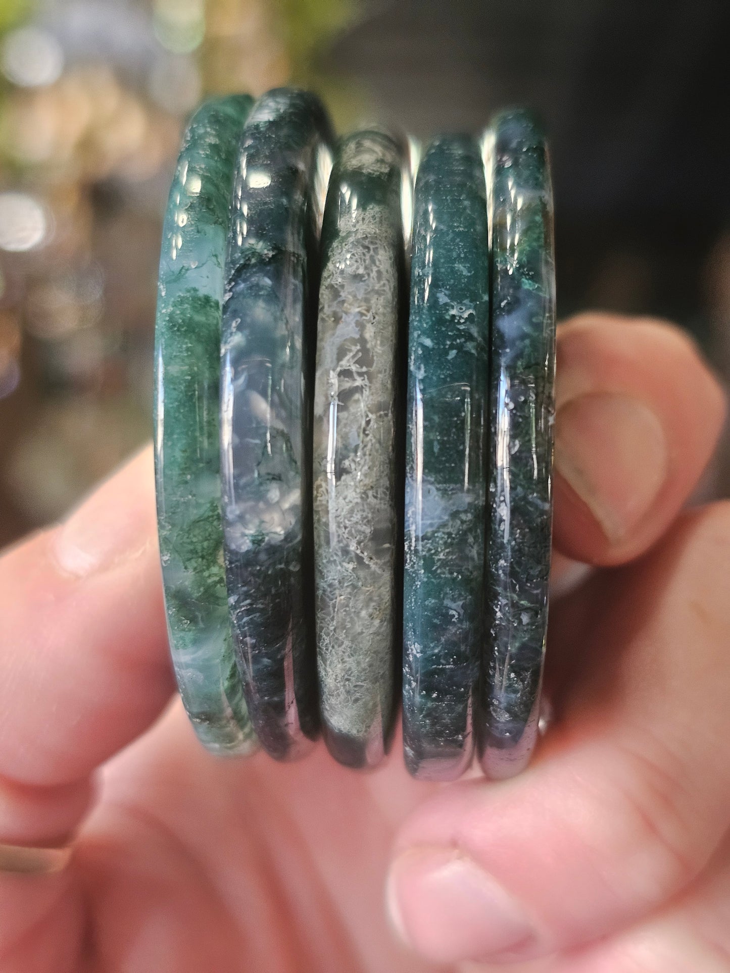 Moss Agate Disc