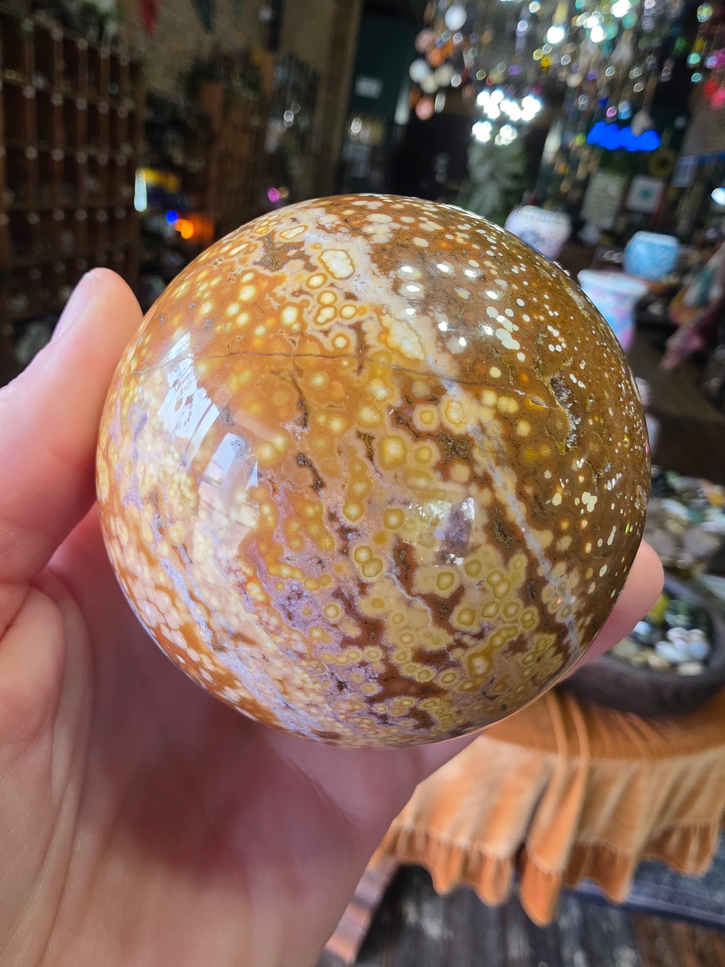 Orbicular Jasper Sphere