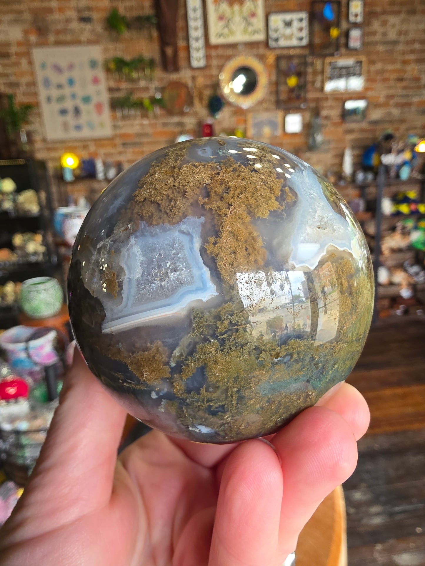 Moss Agate Sphere